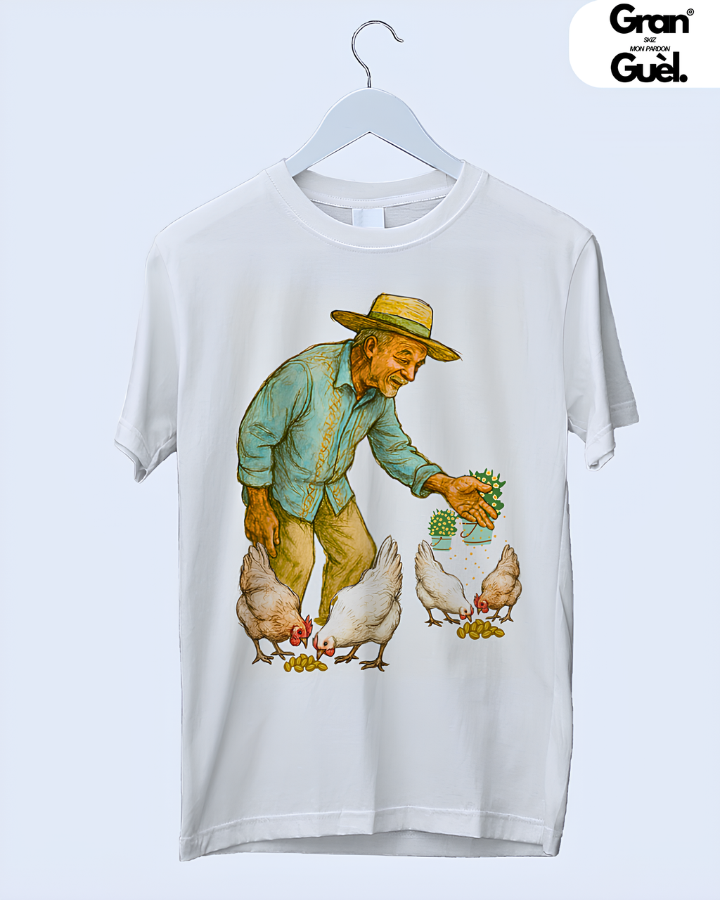 GRAN GUÈL - 100% MALOYA - T-Shirt unisexe - Imprimé "LONTAN"