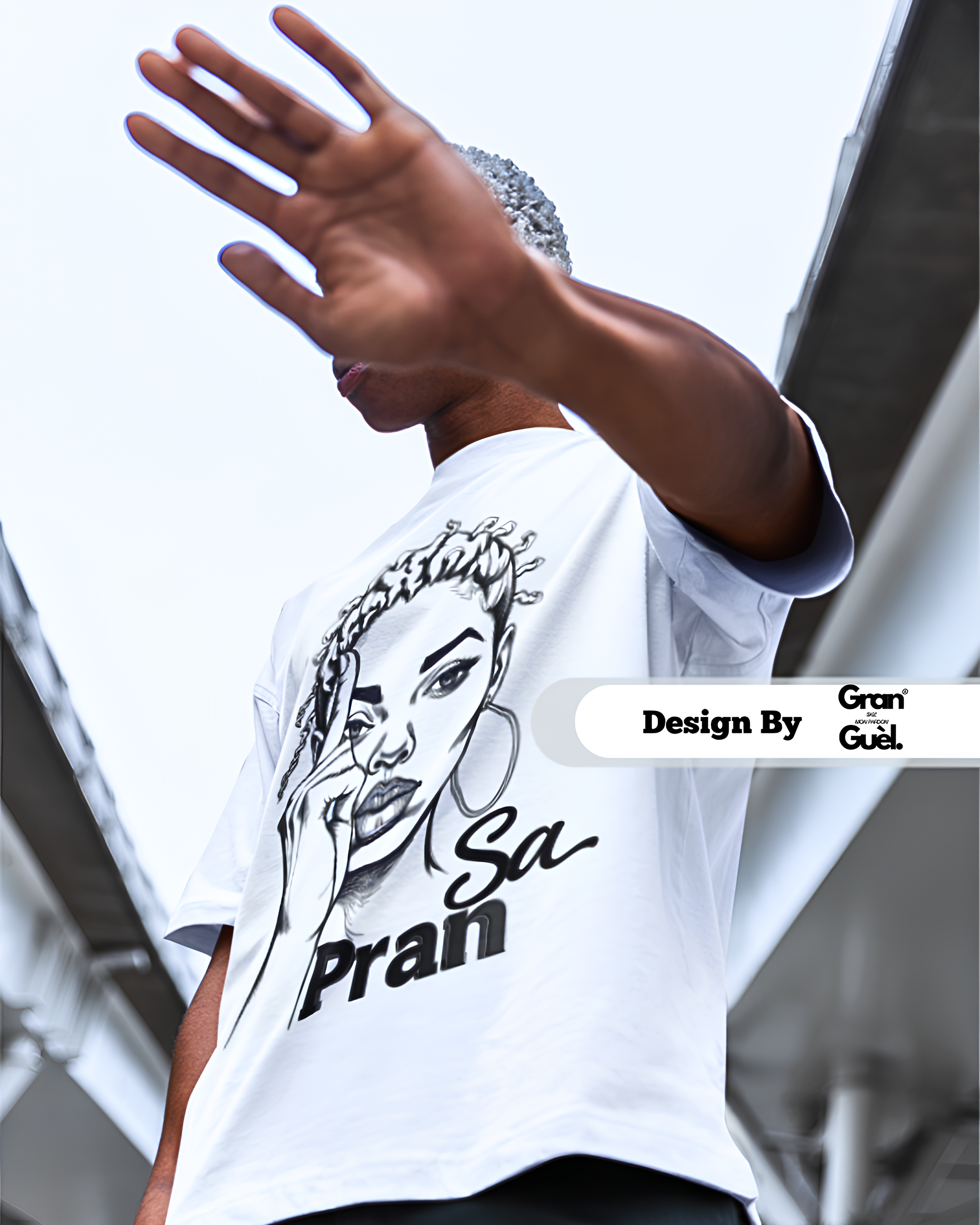 GRAN GUÈL - ZÉNÈSS ENDÉMIK - T-Shirt Unisexe - Imprimé "PRAN SA"