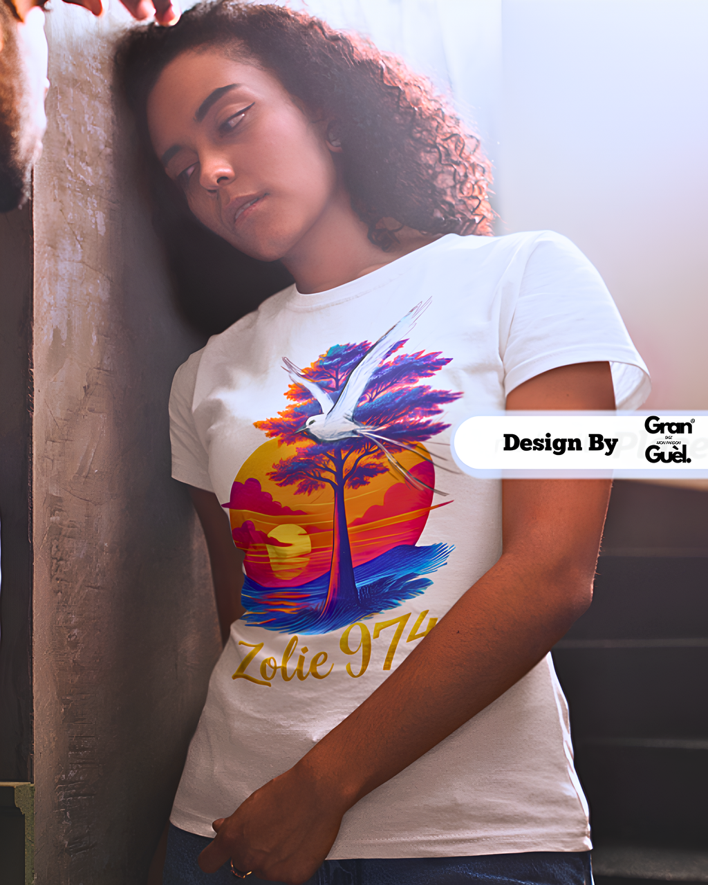 GRAN GUÈL - 100%  La Réunion - T-Shirt unisexe - Imprimé "ZOLIE 974"