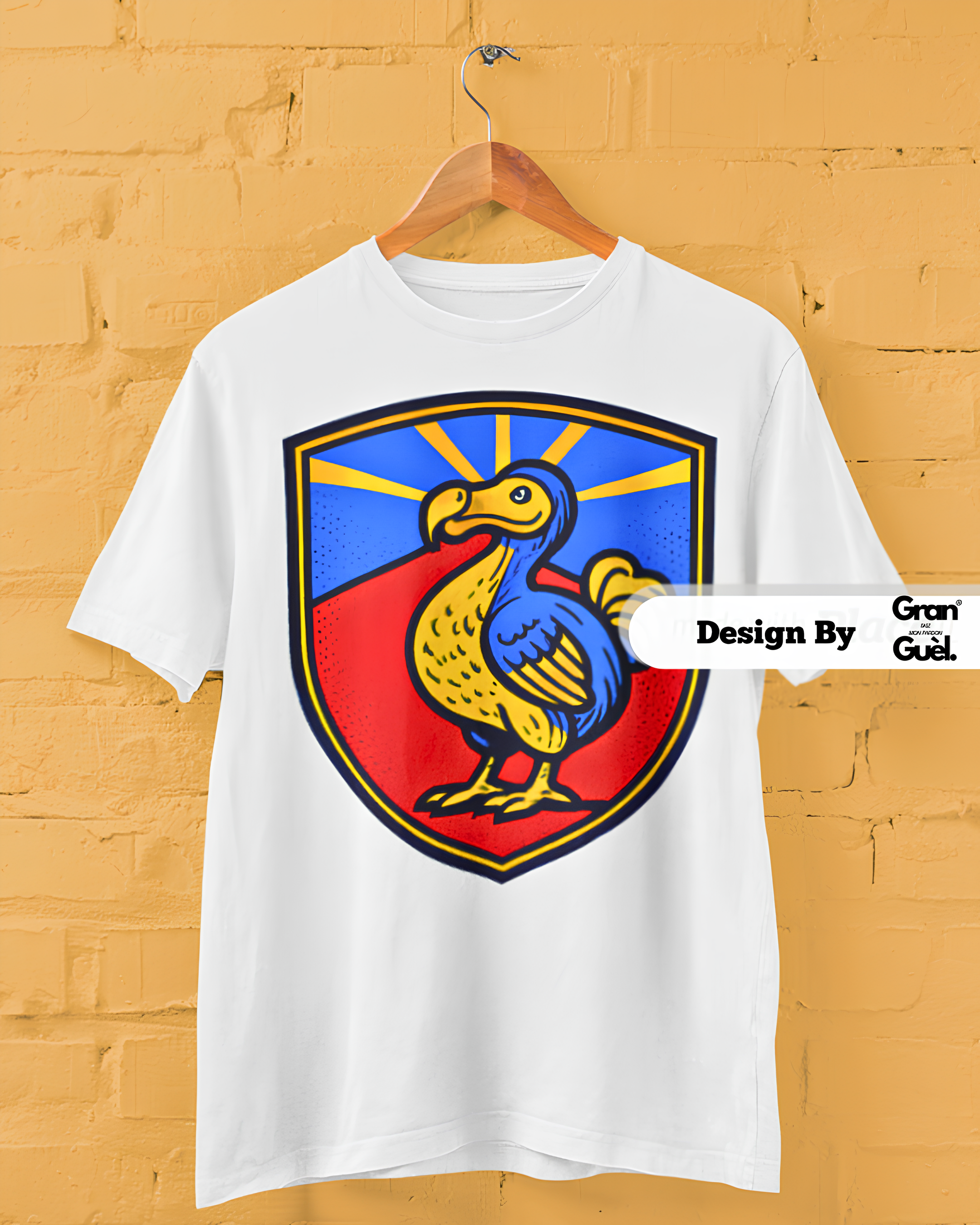 GRAN GUÈL - 100%  La Réunion - T-Shirt unisexe - Imprimé "DODO BLASON"