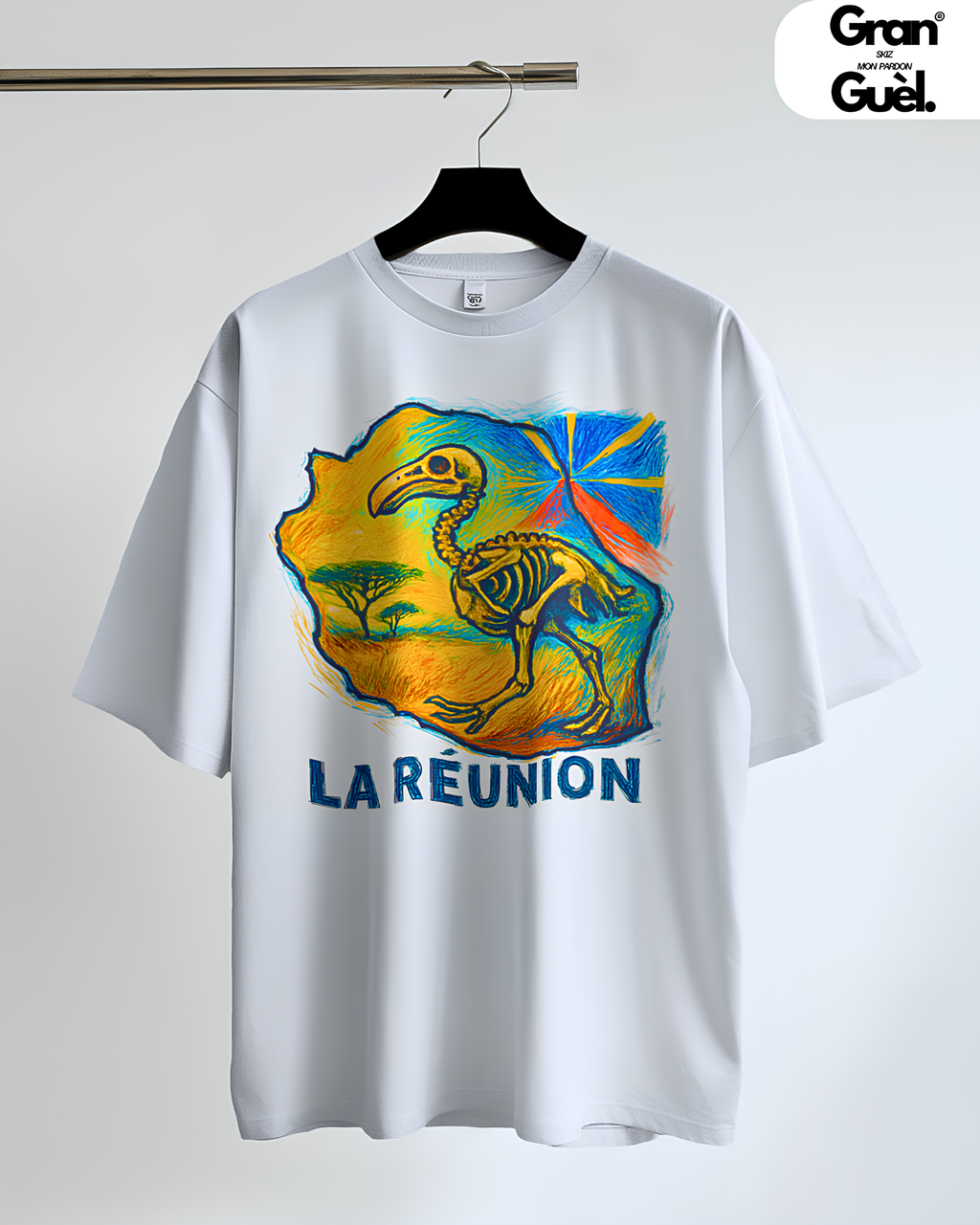 GRAN GUÈL - 100%  La Réunion - T-Shirt unisexe - Imprimé "LA RÉUNION (3)"