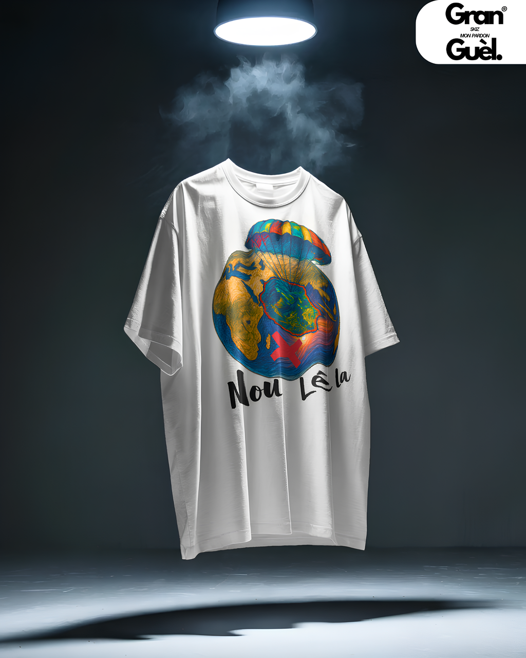 GRAN GUÈL - 100%  La Réunion - T-Shirt unisexe - Imprimé "NOU LÉ LA"