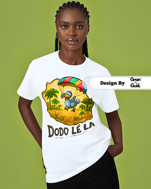 GG - 100%  La Réunion - T-Shirt unisexe - Imprimé "DODO LÉ LA"