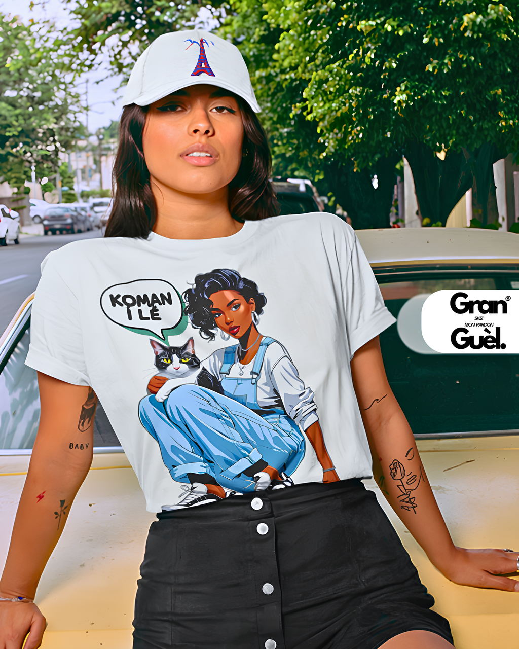 GG - 100%  La Réunion - T-Shirt unisexe - Imprimé "KAFRINE (2)"