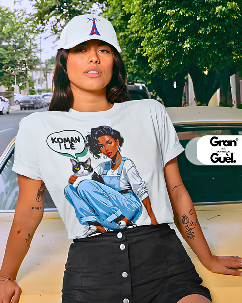 GG - 100%  La Réunion - T-Shirt unisexe - Imprimé "KAFRINE (2)"
