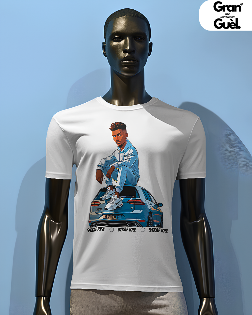 GRAN GUÈL - ZÉNÈSS - T-Shirt unisexe - Imprimé "97KAF RPZ"