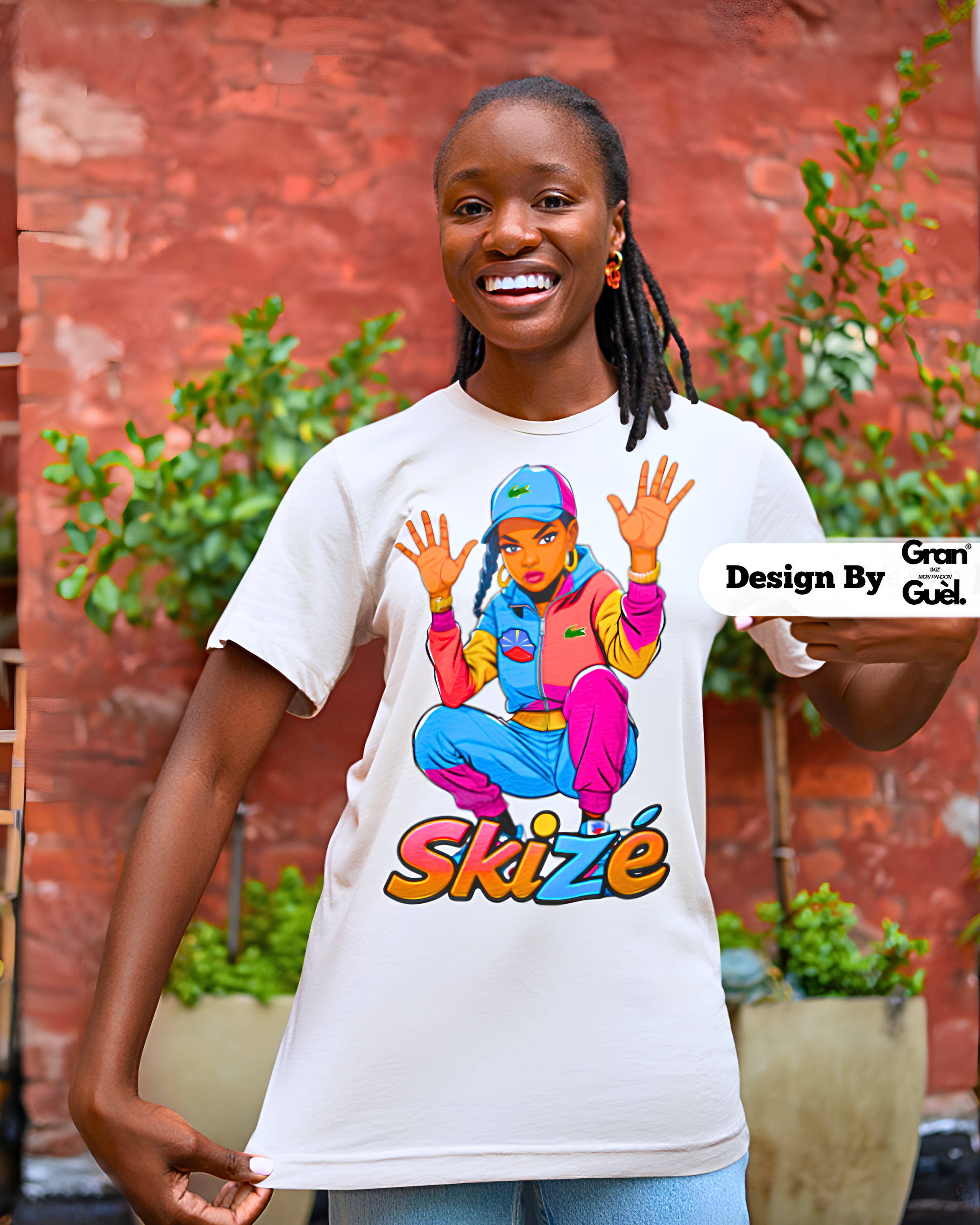 GRAN GUÈL - ZÉNÈSS - T-Shirt unisexe - Imprimé "SKIZÉ"