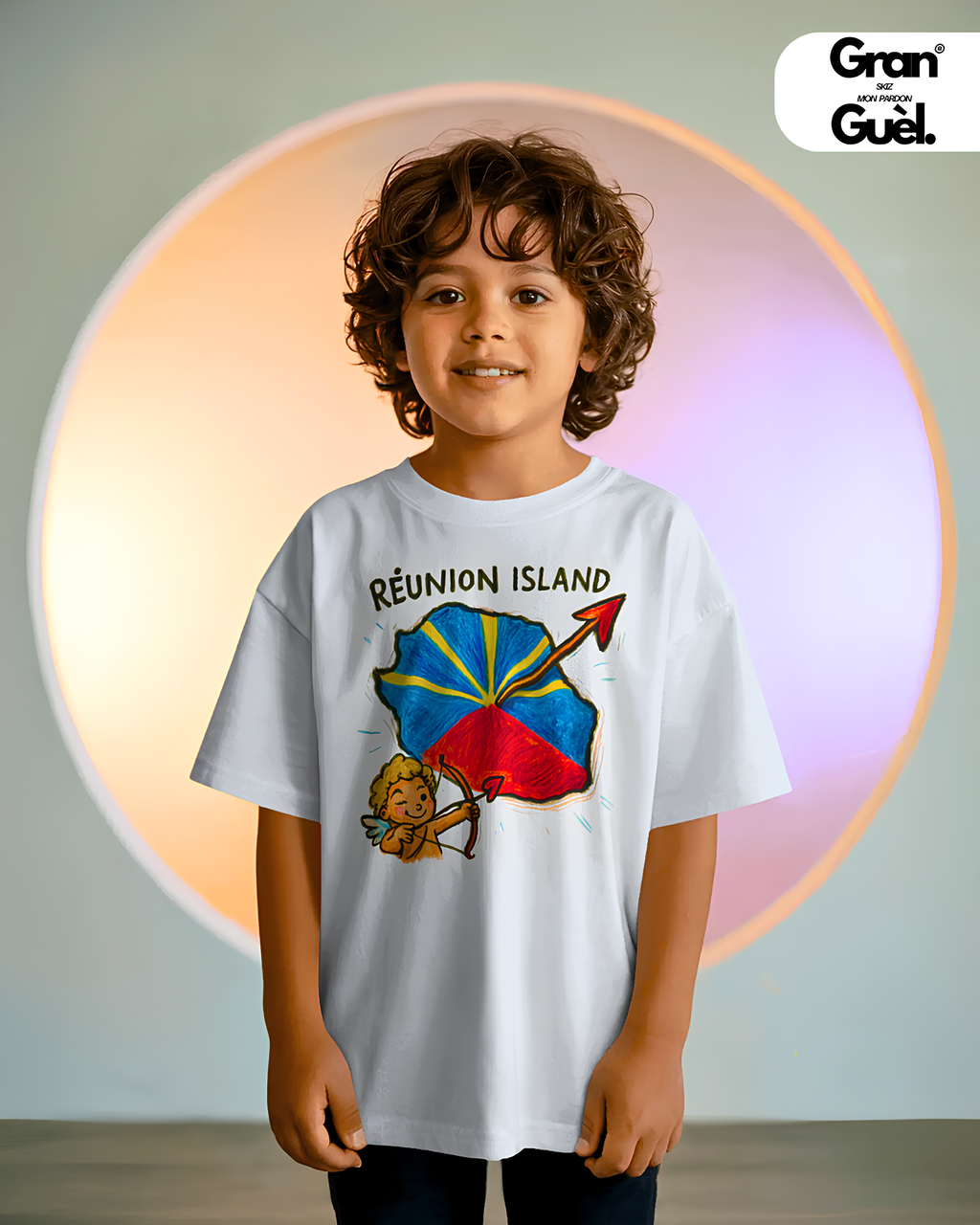 GG - 100%  La Réunion - T-Shirt unisexe - Imprimé "RÉUNION ISLAND (2)"