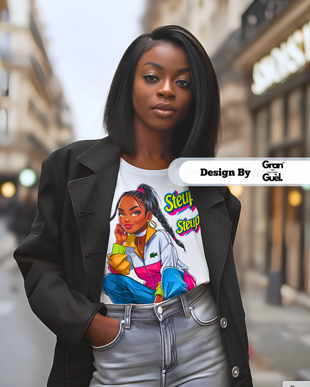 GRAN GUÈL - ZÉNÈSS - T-Shirt unisexe - Imprimé "STEUPLÉ"