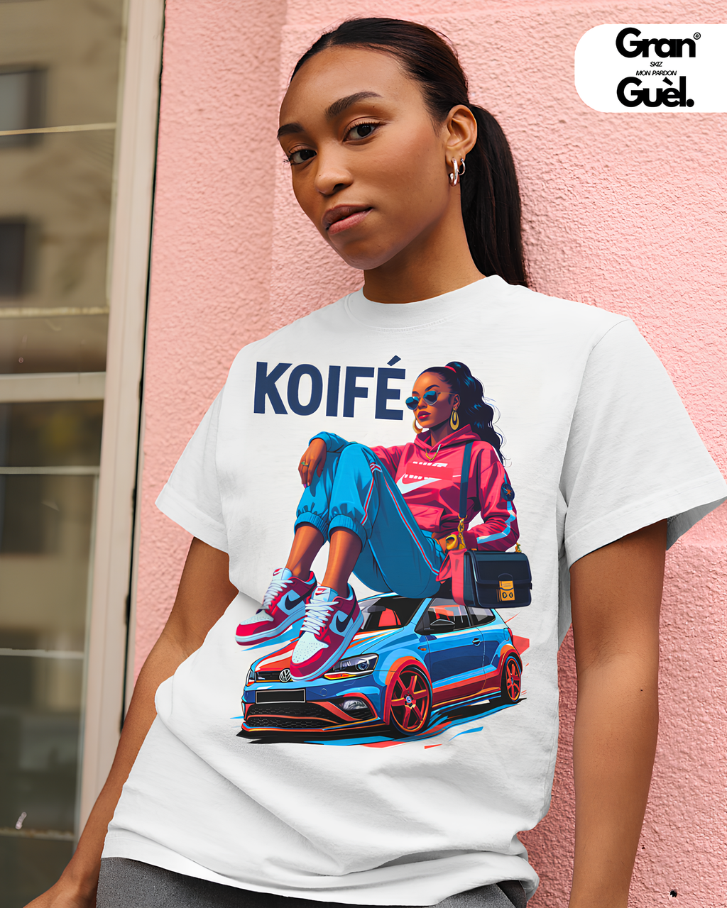 GG - 100%  La Réunion - T-Shirt unisexe - Imprimé "KOIFÉ (2)"