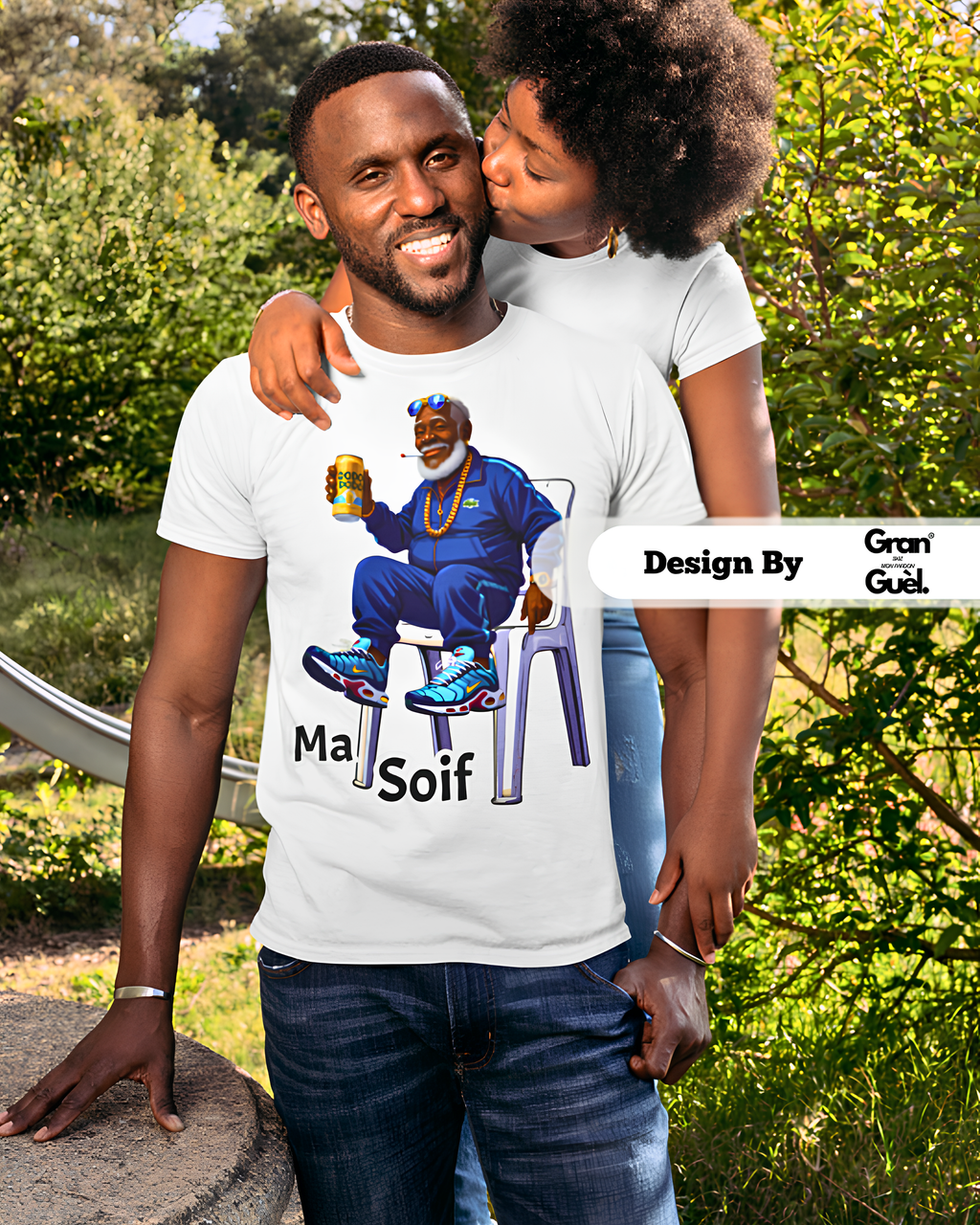GG - 100%  La Réunion - T-Shirt unisexe - Imprimé "MA SOIF"