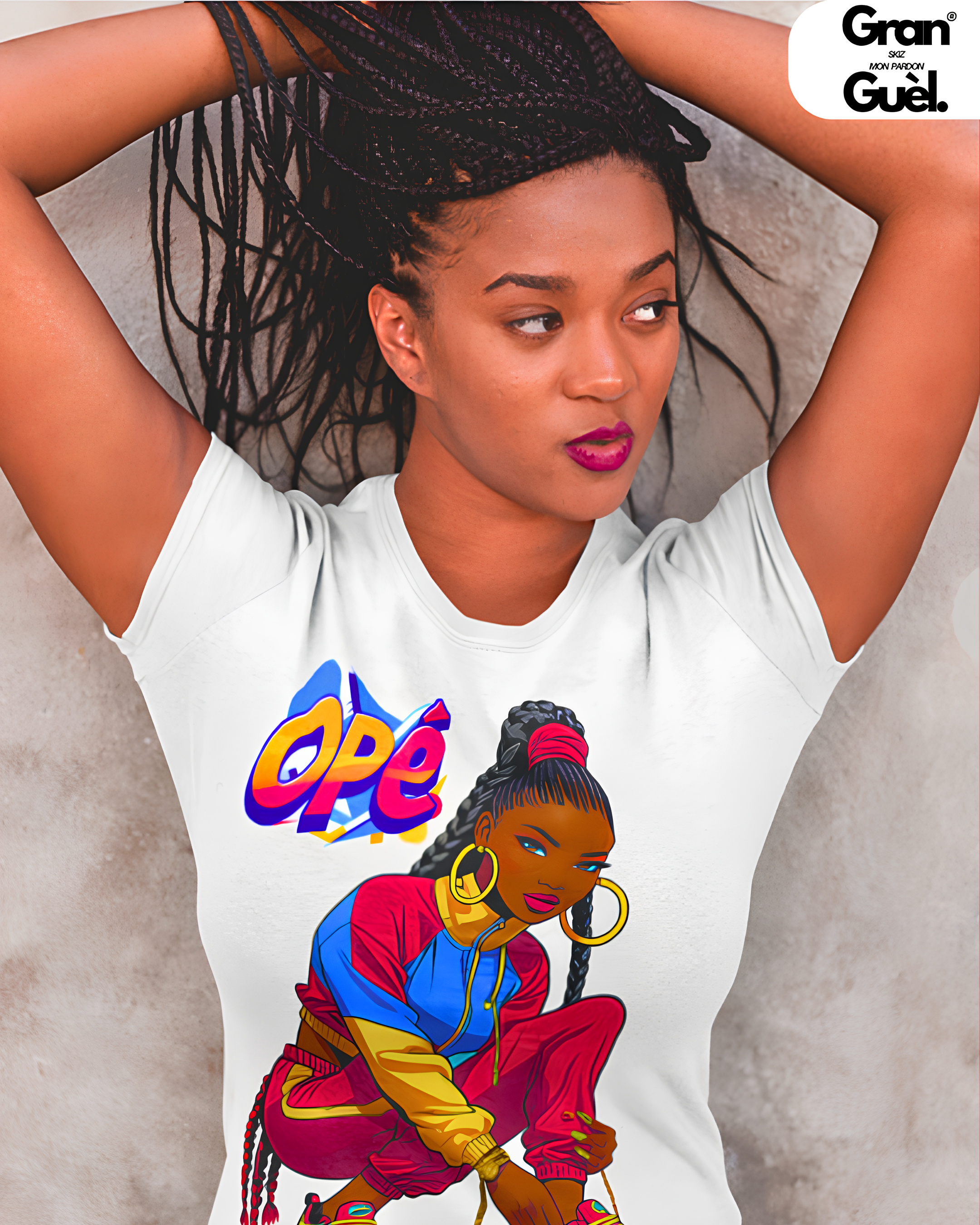 GG - 100%  La Réunion - T-Shirt unisexe - Imprimé "OPÉ"