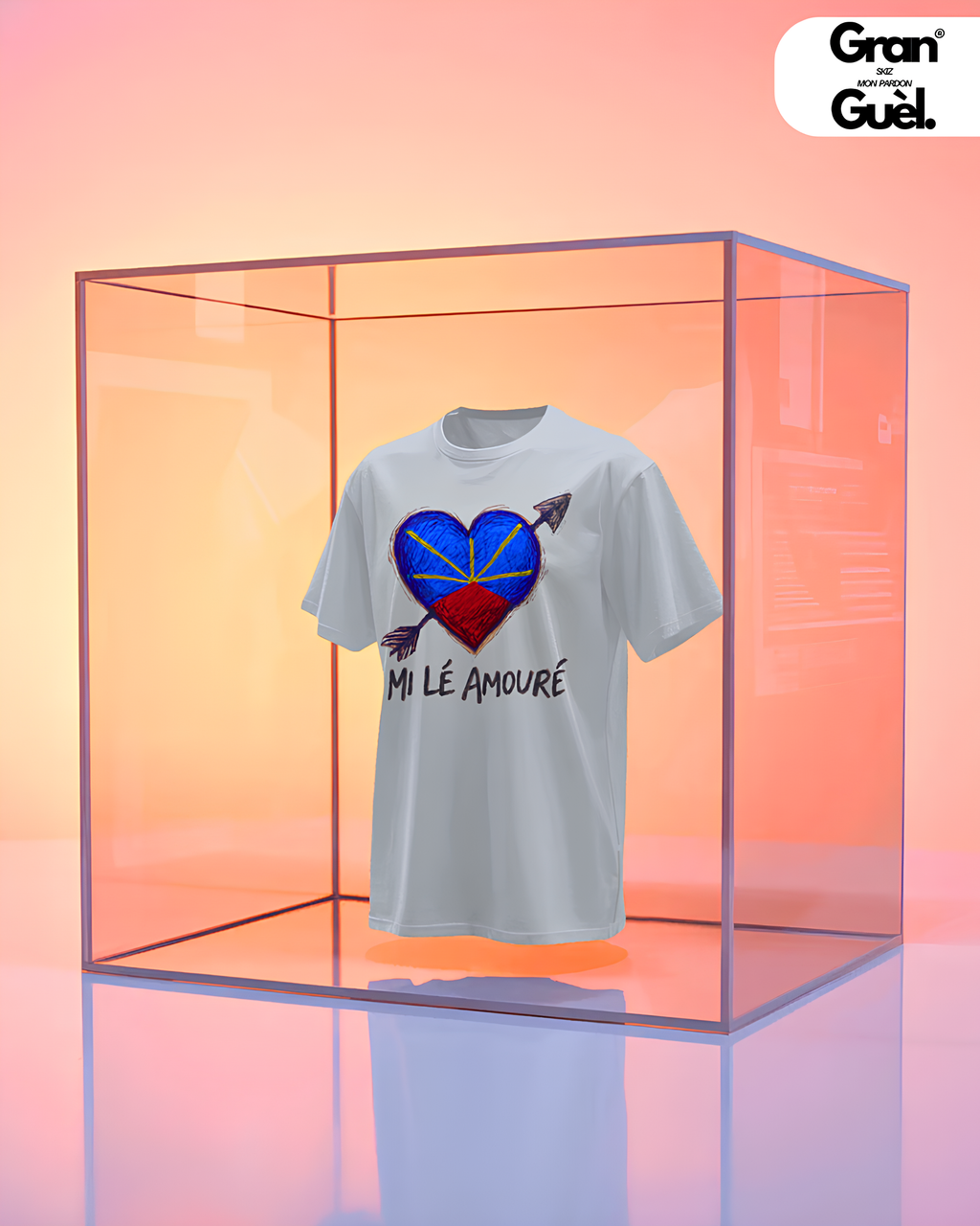 GRAN GUÈL - ENDÉMIK - T-Shirt Unisexe - Imprimé "MI LÉ AMOURÉ"