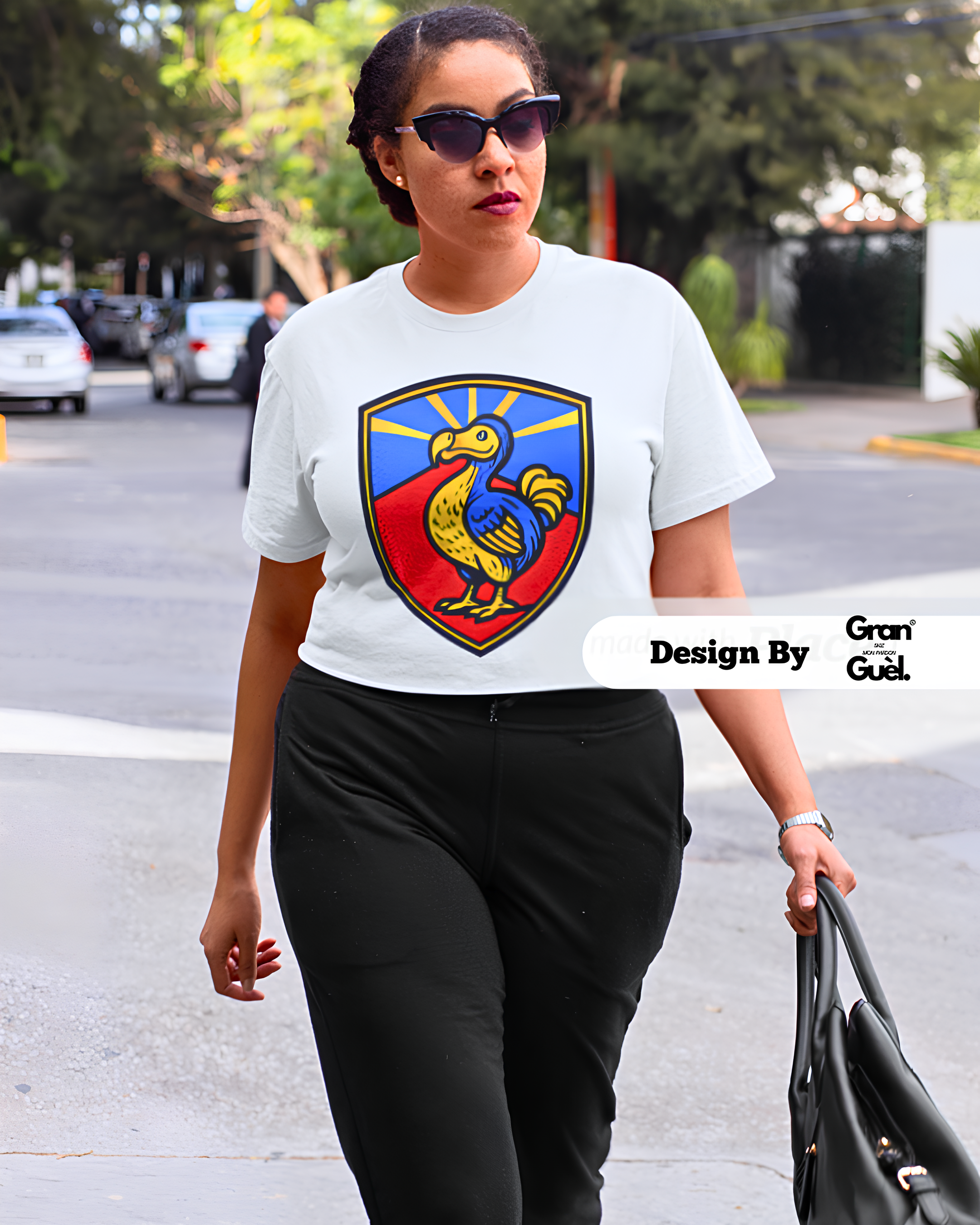 GRAN GUÈL - 100%  La Réunion - T-Shirt unisexe - Imprimé "DODO BLASON"