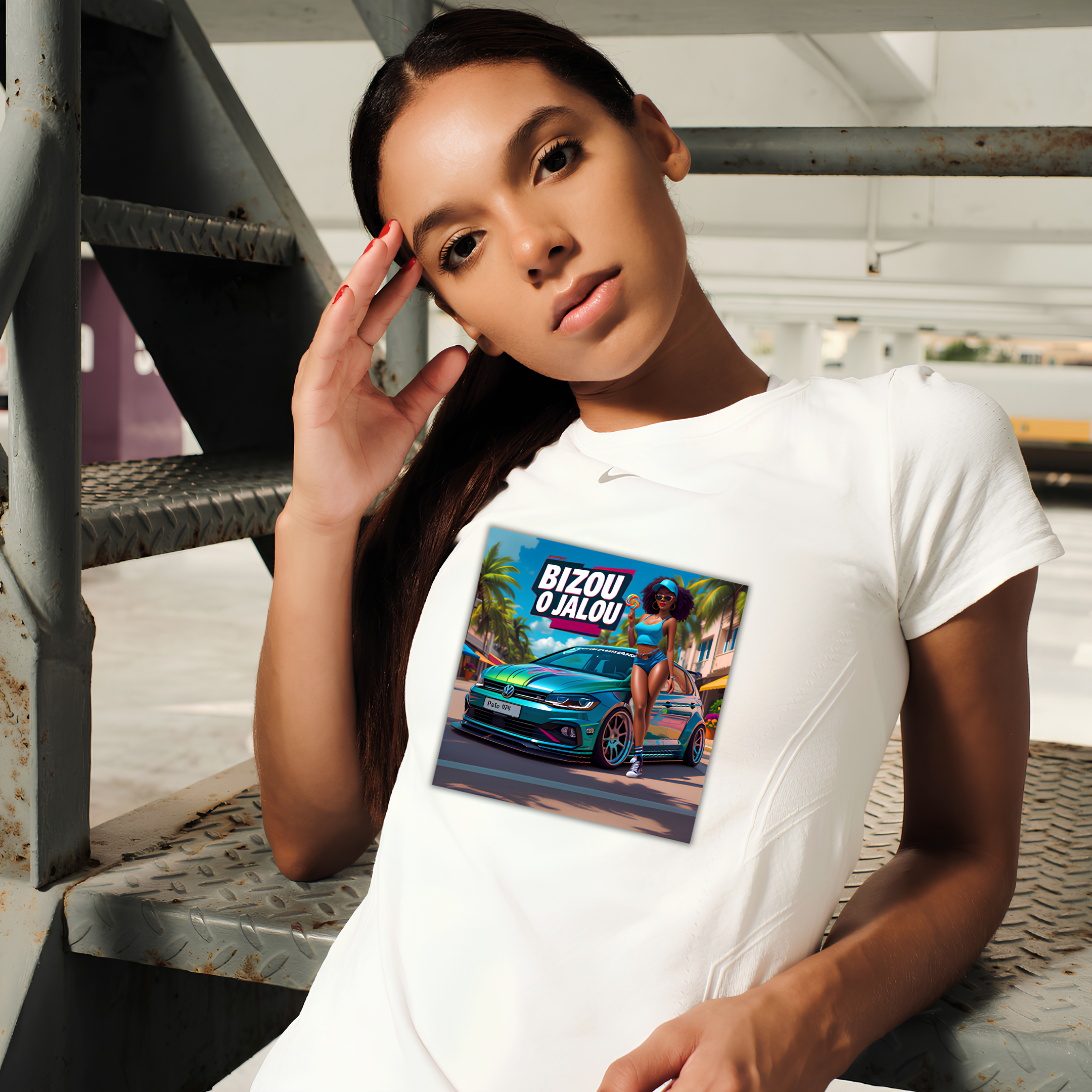 GG - LOTO ADDICT 974 - T-Shirt Unisexe - Imprimé "POLOLO"