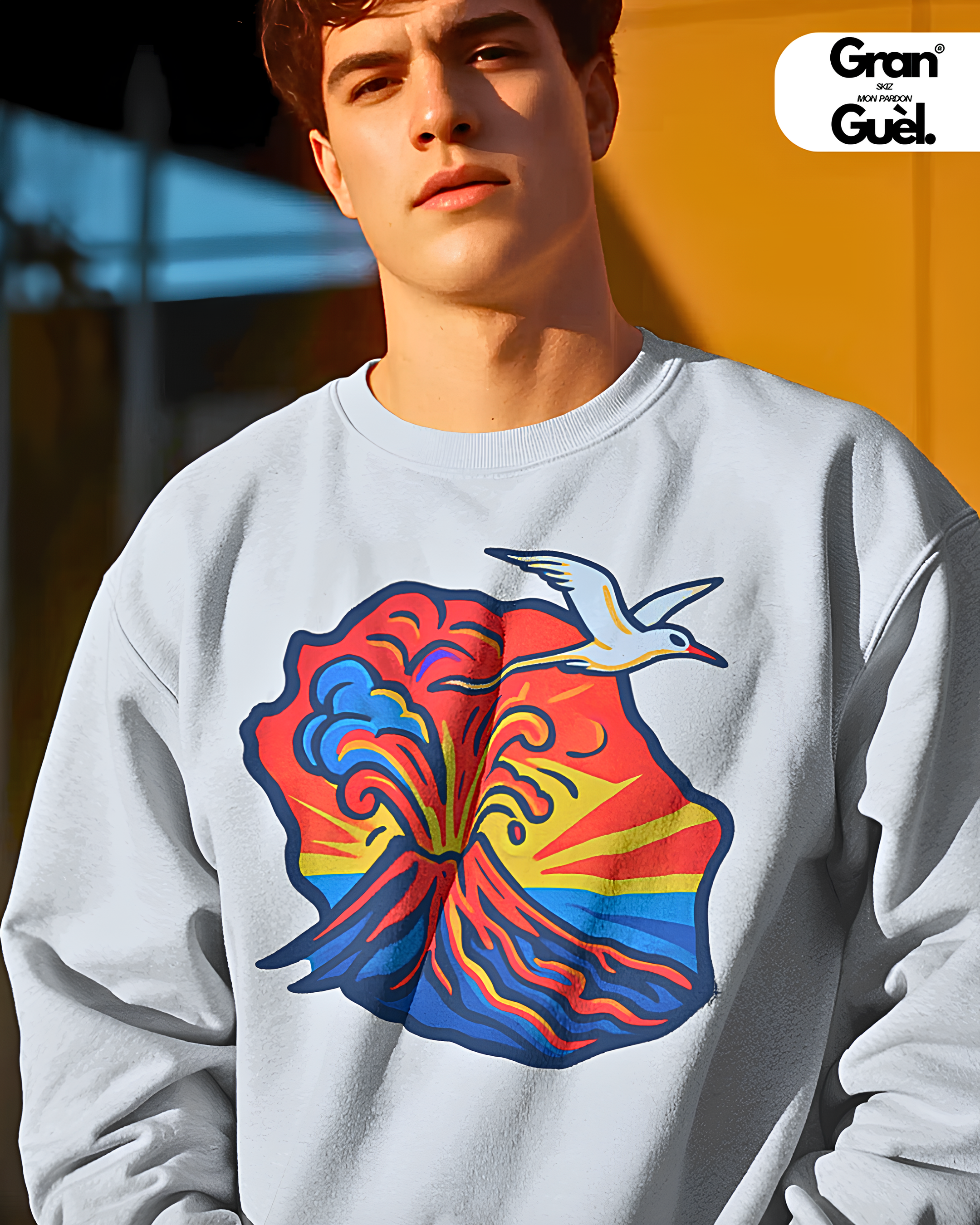 GG - 100%  La Réunion - Sweat unisexe - Imprimé "PITON DOFÉ"