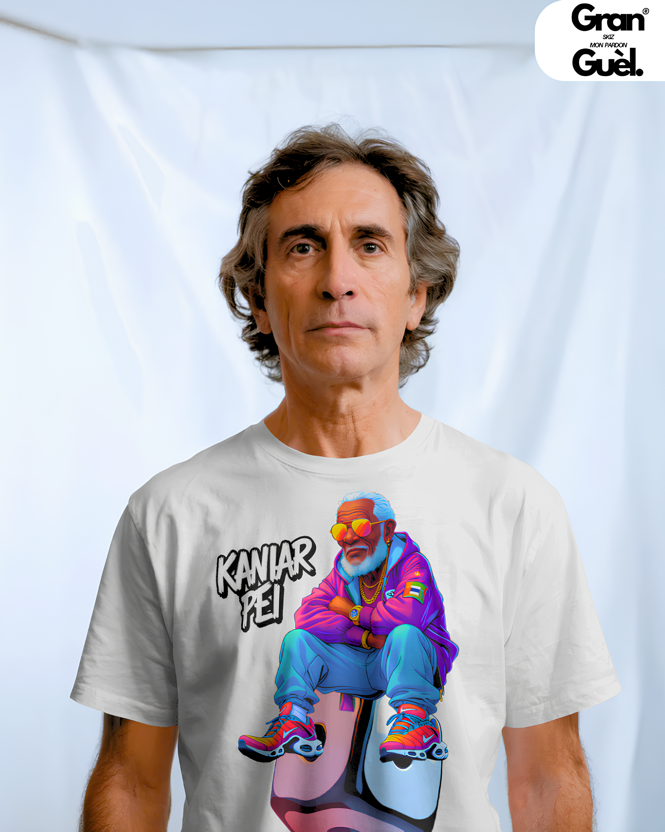 GG - 100%  La Réunion - T-Shirt unisexe - Imprimé "KANIAR PÉI"