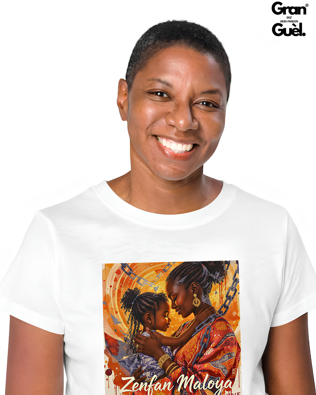 GG - 100% MALOYA - T-Shirt unisexe - Imprimé "ZENFAN MALOYA"