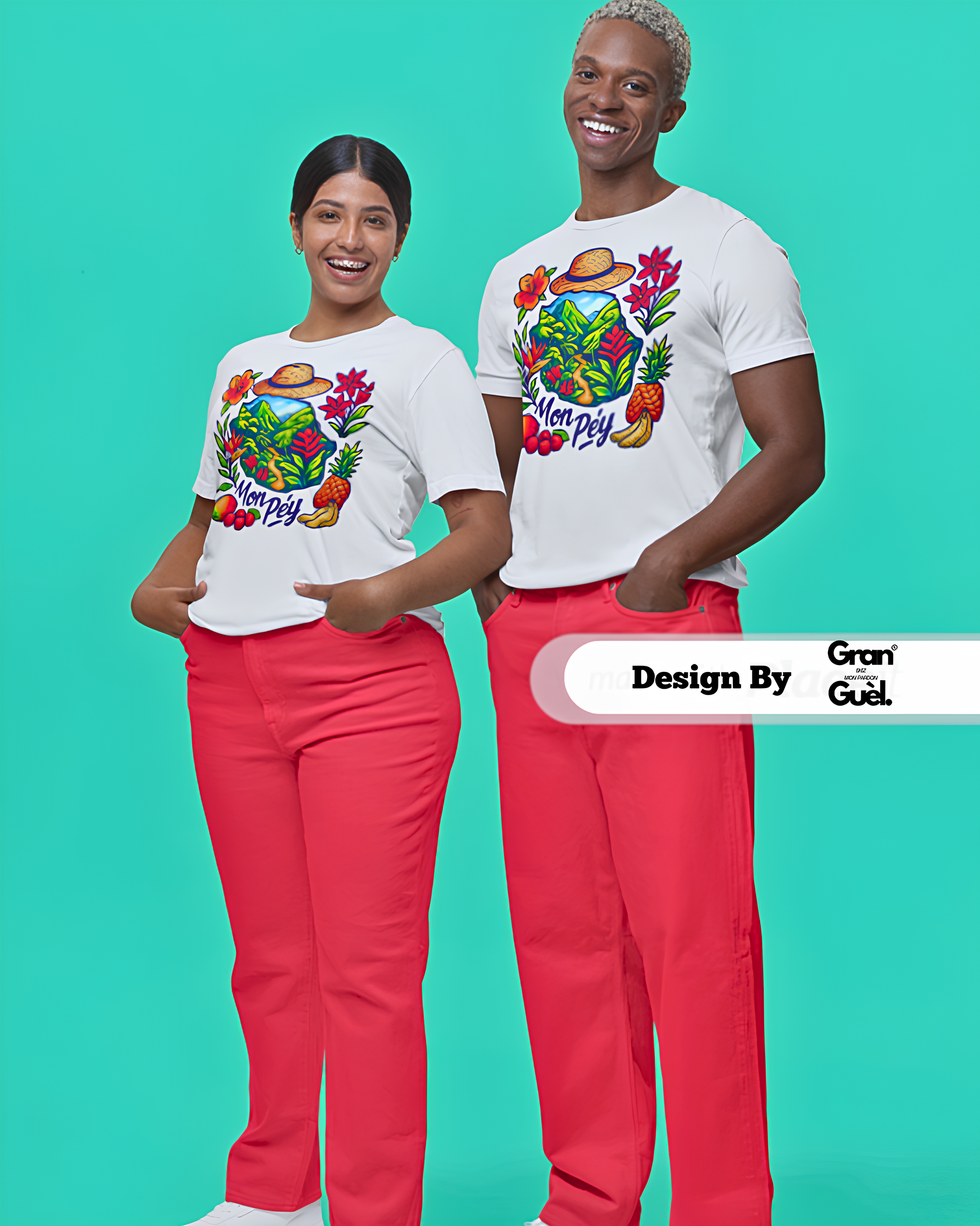 GRAN GUÈL - LUX ÉDITION - T-Shirt Unisexe - Imprimé "MON PÉY"