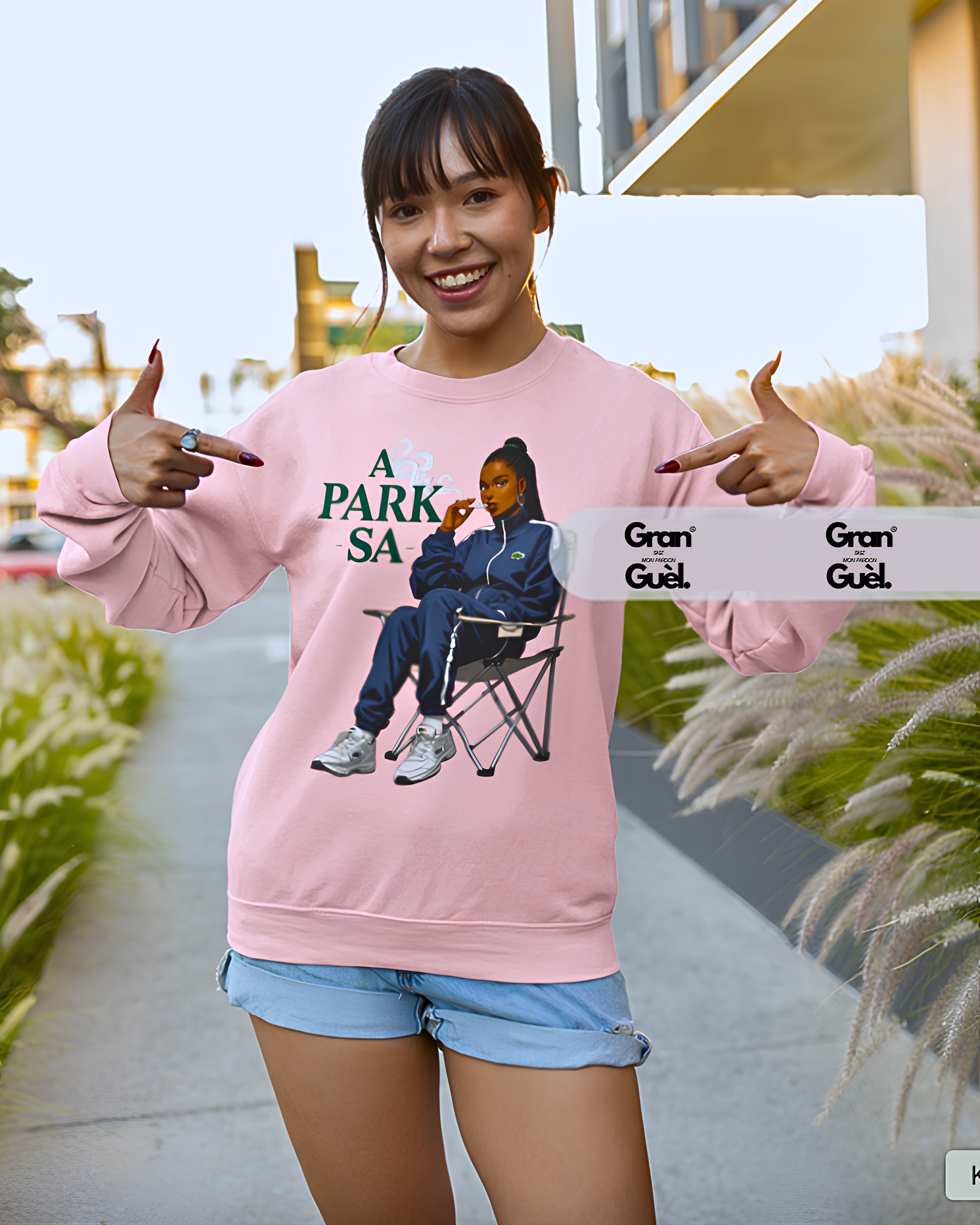 GG - 100%  La Réunion - Sweat unisexe - Imprimé "A PARK SA"