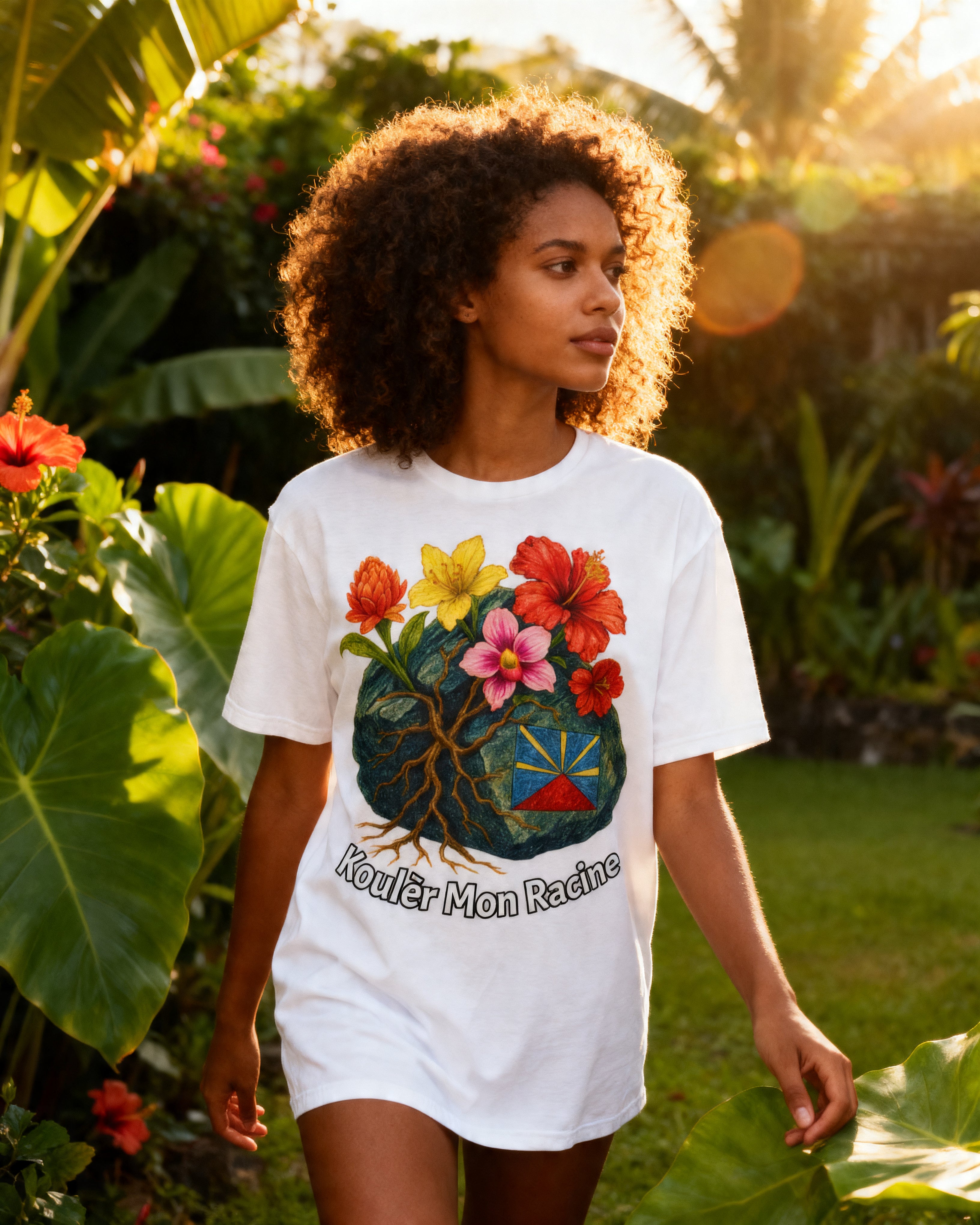 GRAN GUÈL - 100%  La Réunion - T-Shirt unisexe - "KOULÈR MON RACINE"