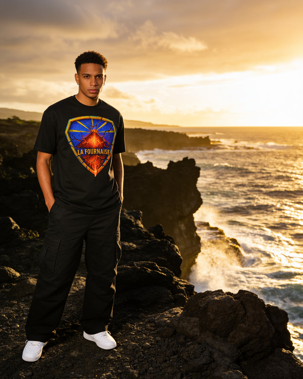 GRAN GUÈL - 100%  La Réunion - T-Shirt unisexe - "LA FOURNAISE"