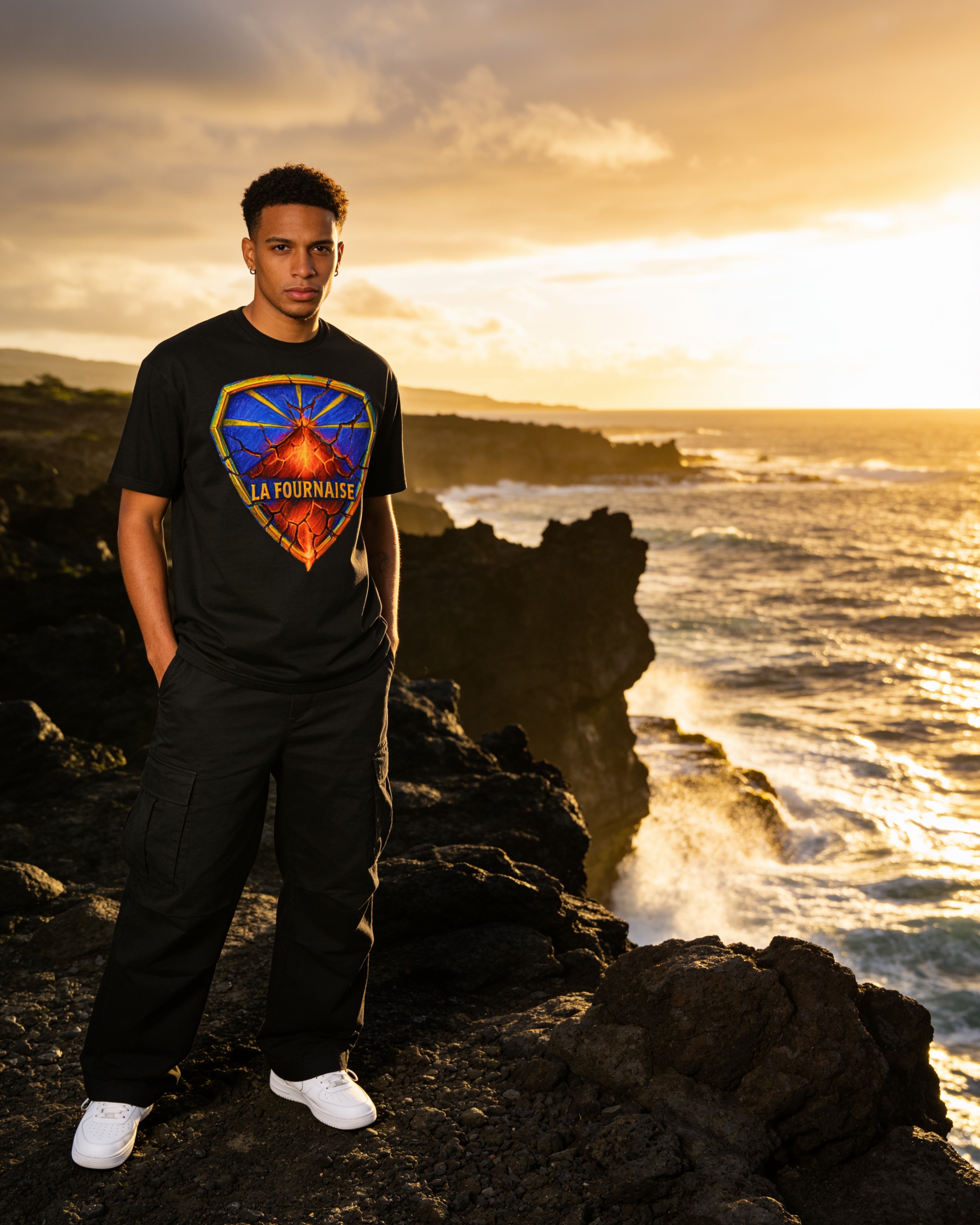 GRAN GUÈL - 100%  La Réunion - T-Shirt unisexe - "LA FOURNAISE"