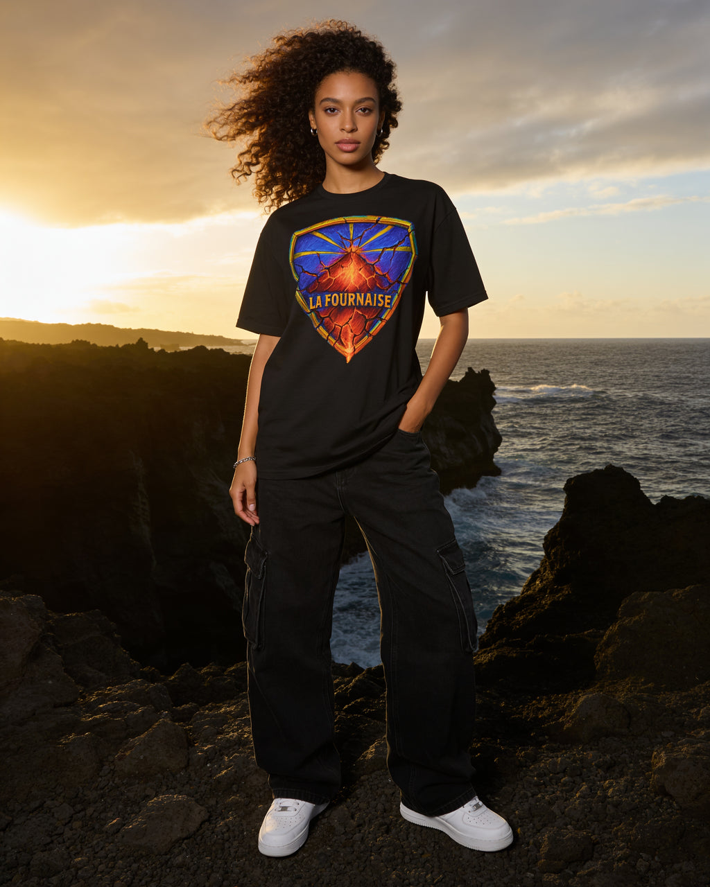 GRAN GUÈL - 100%  La Réunion - T-Shirt unisexe - "LA FOURNAISE"