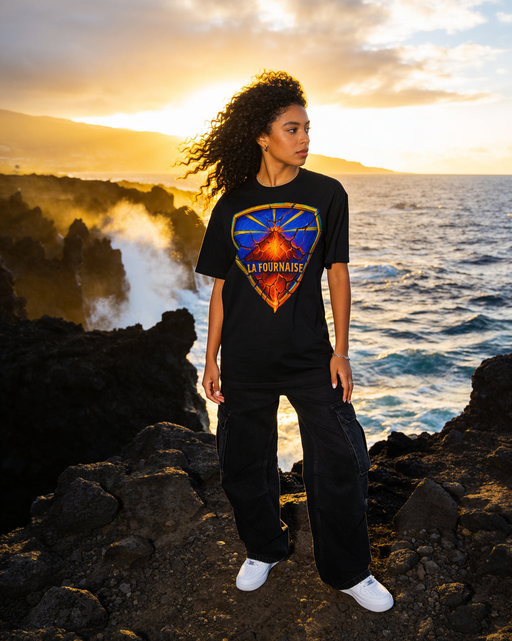 GRAN GUÈL - 100%  La Réunion - T-Shirt unisexe - "LA FOURNAISE"