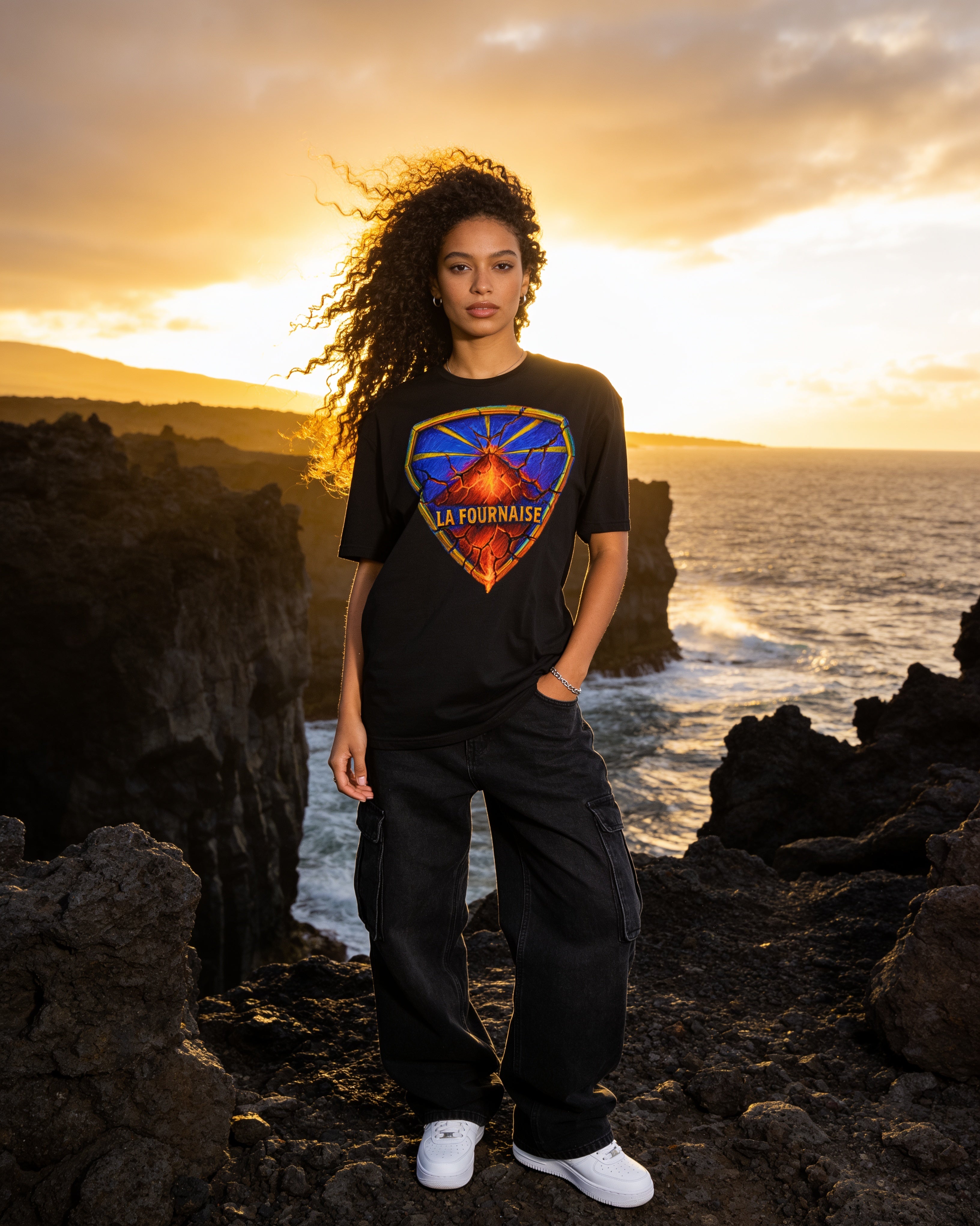 GRAN GUÈL - 100%  La Réunion - T-Shirt unisexe - "LA FOURNAISE"