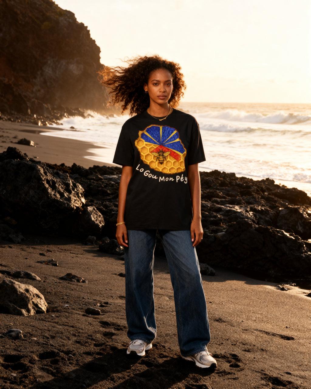 GRAN GUÈL - 100%  La Réunion - T-Shirt unisexe - "LO GOU MON PÉY"