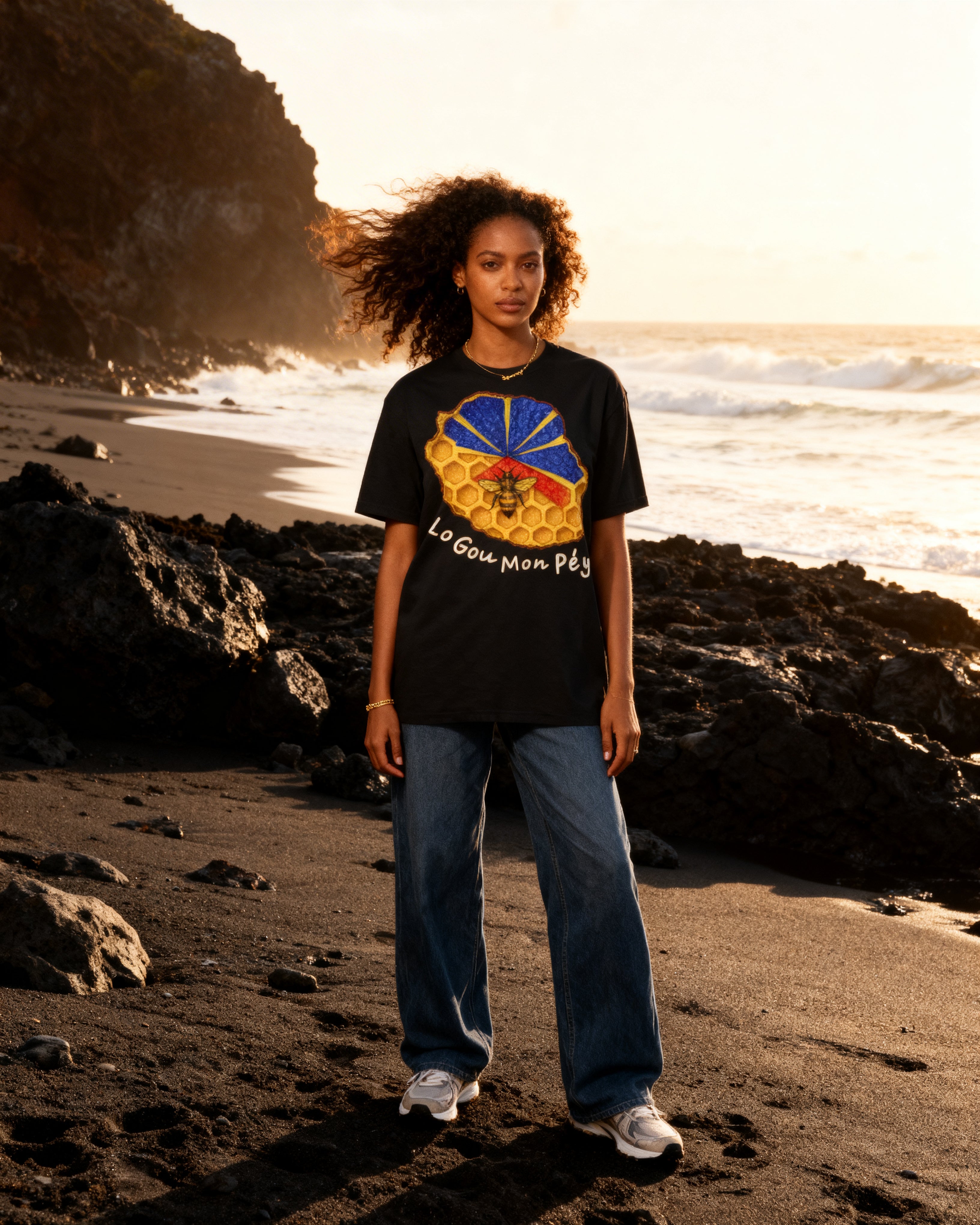 GRAN GUÈL - 100%  La Réunion - T-Shirt unisexe - "LO GOU MON PÉY"