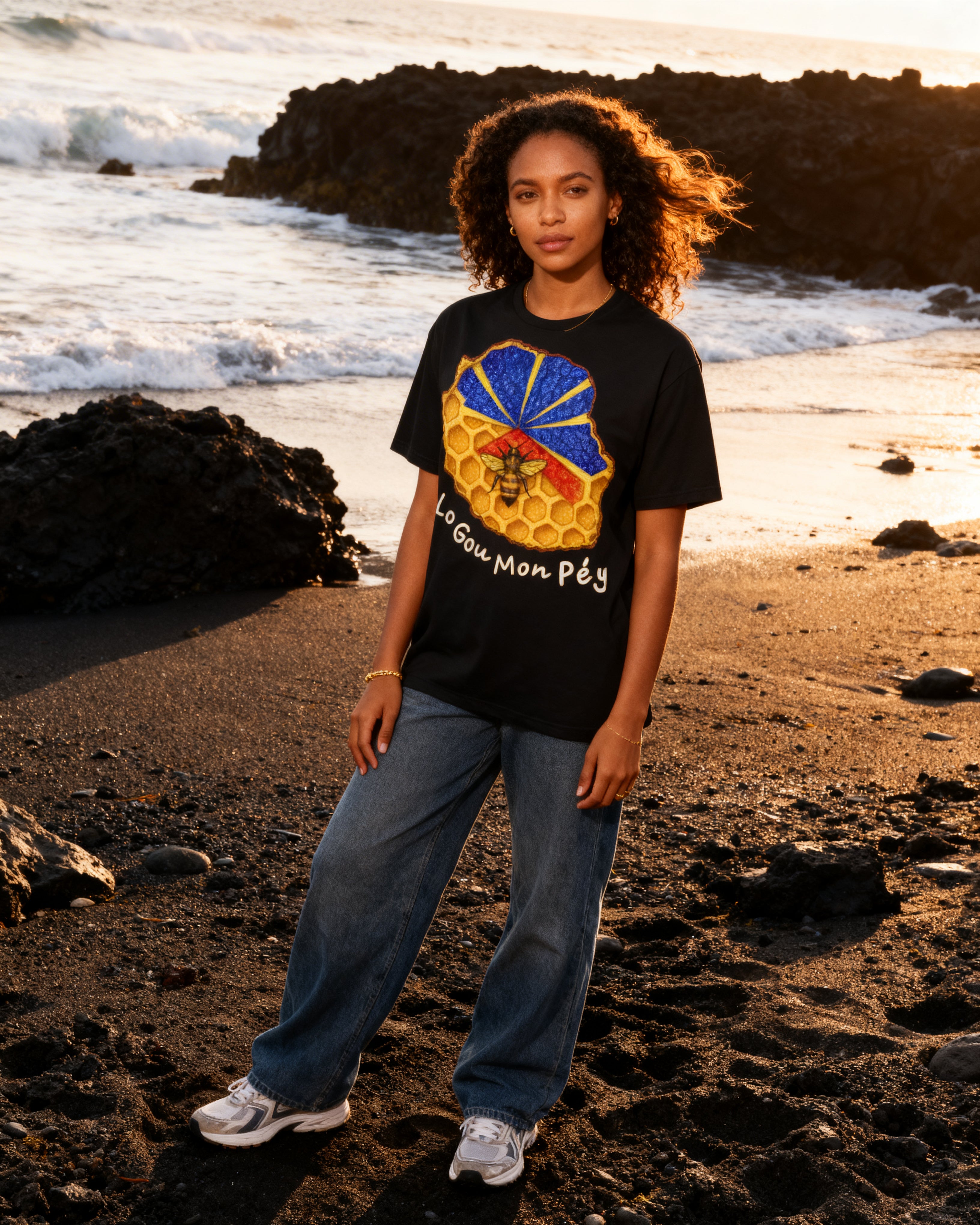 GRAN GUÈL - 100%  La Réunion - T-Shirt unisexe - "LO GOU MON PÉY"