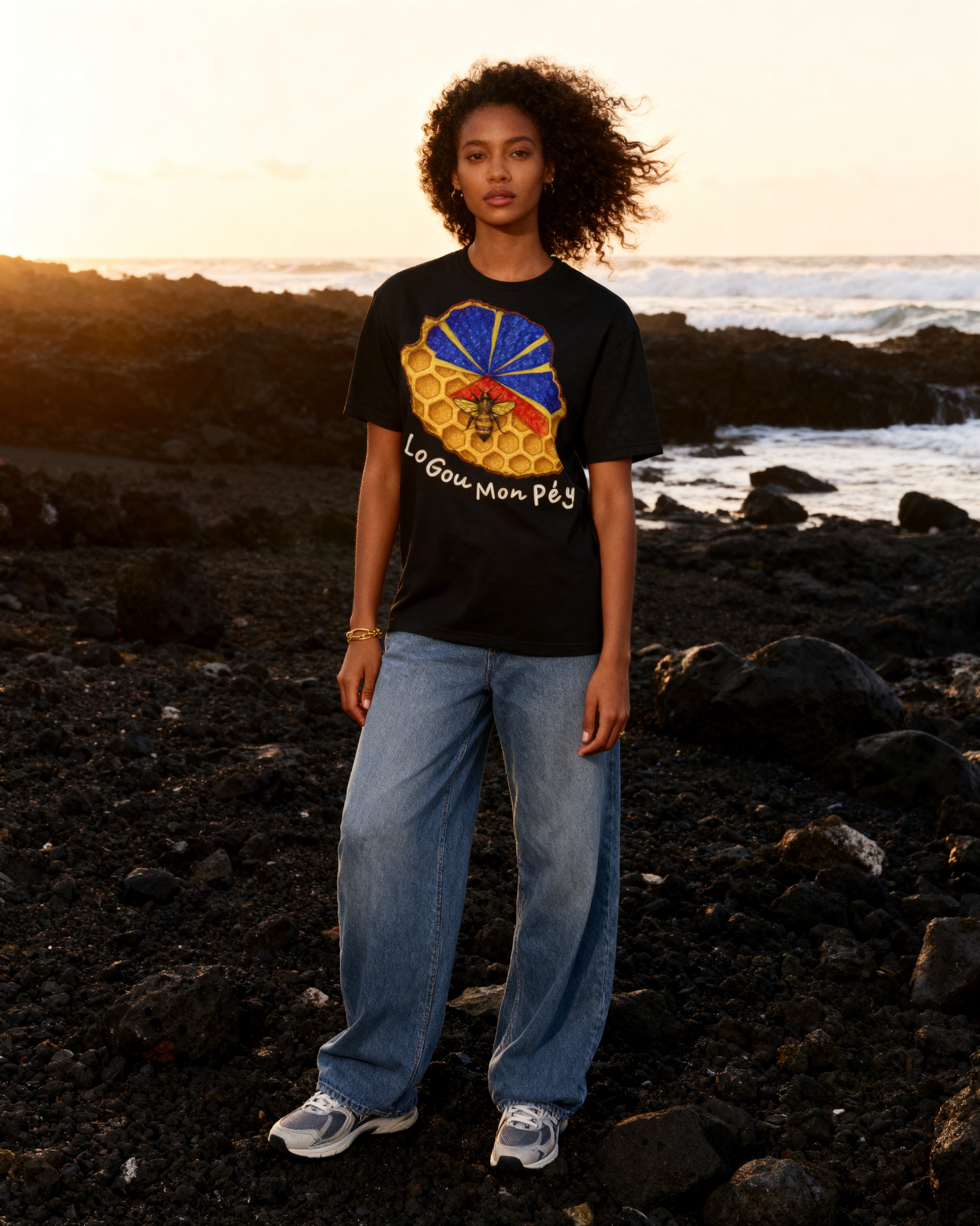 GRAN GUÈL - 100%  La Réunion - T-Shirt unisexe - "LO GOU MON PÉY"