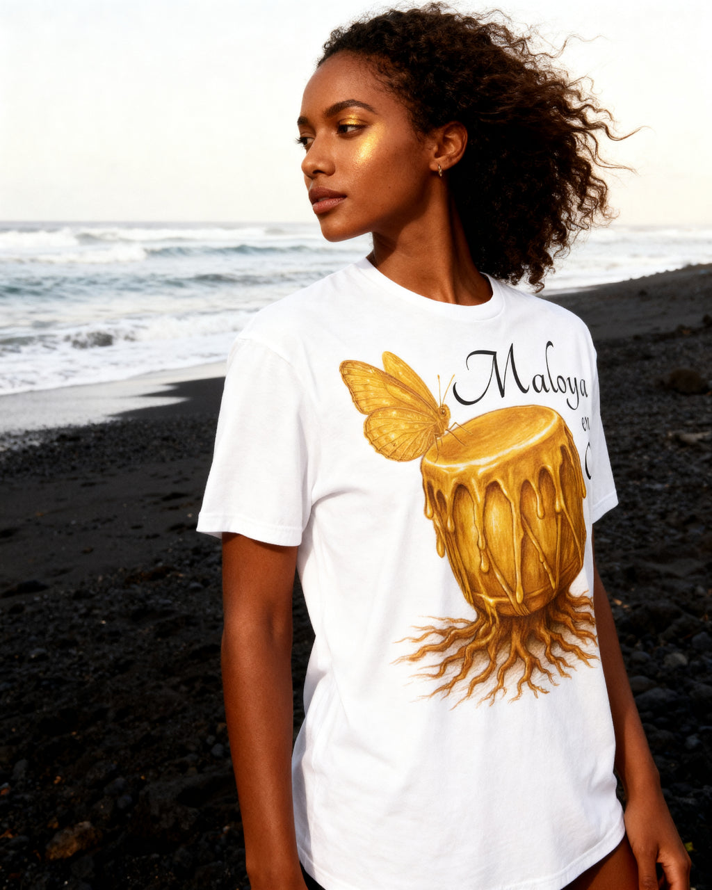 GRAN GUÈL - 100%  La Réunion - T-Shirt unisexe - "MALOYA EN OR (2)"