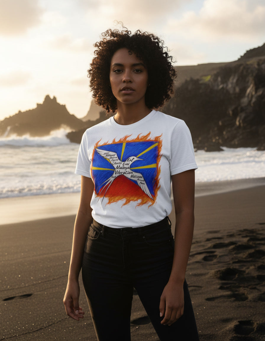 GRAN GUÈL - 100%  La Réunion - T-Shirt unisexe - "MÉLANZE MALOYA"