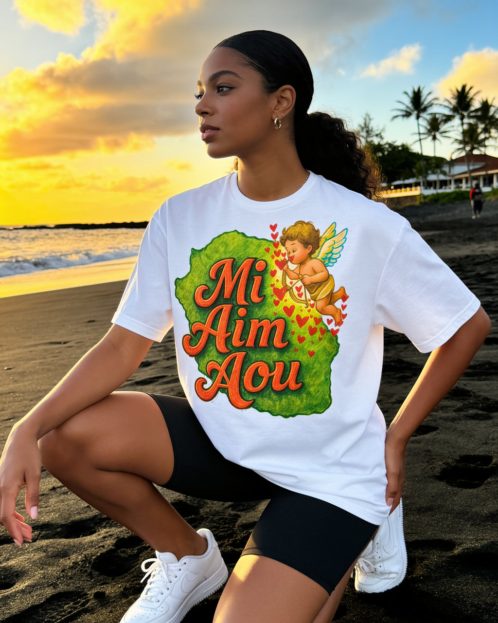 GRAN GUÈL - 100%  La Réunion - T-Shirt unisexe - "MI AIM AOU (3)"
