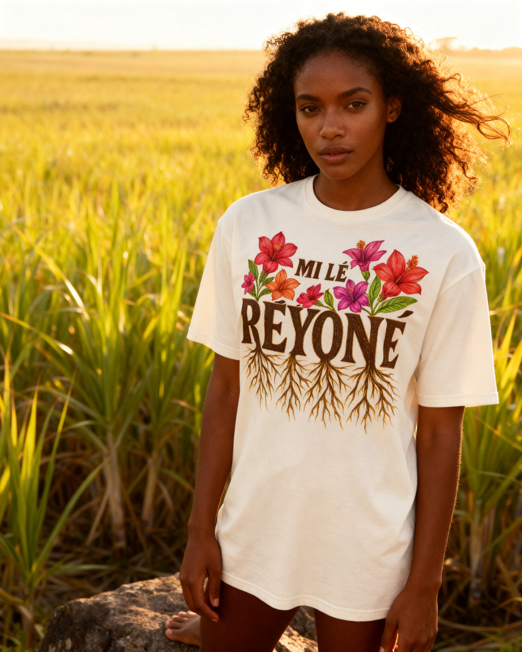 GRAN GUÈL - 100%  La Réunion - T-Shirt unisexe - "MI LÉ RÉYONÉ"