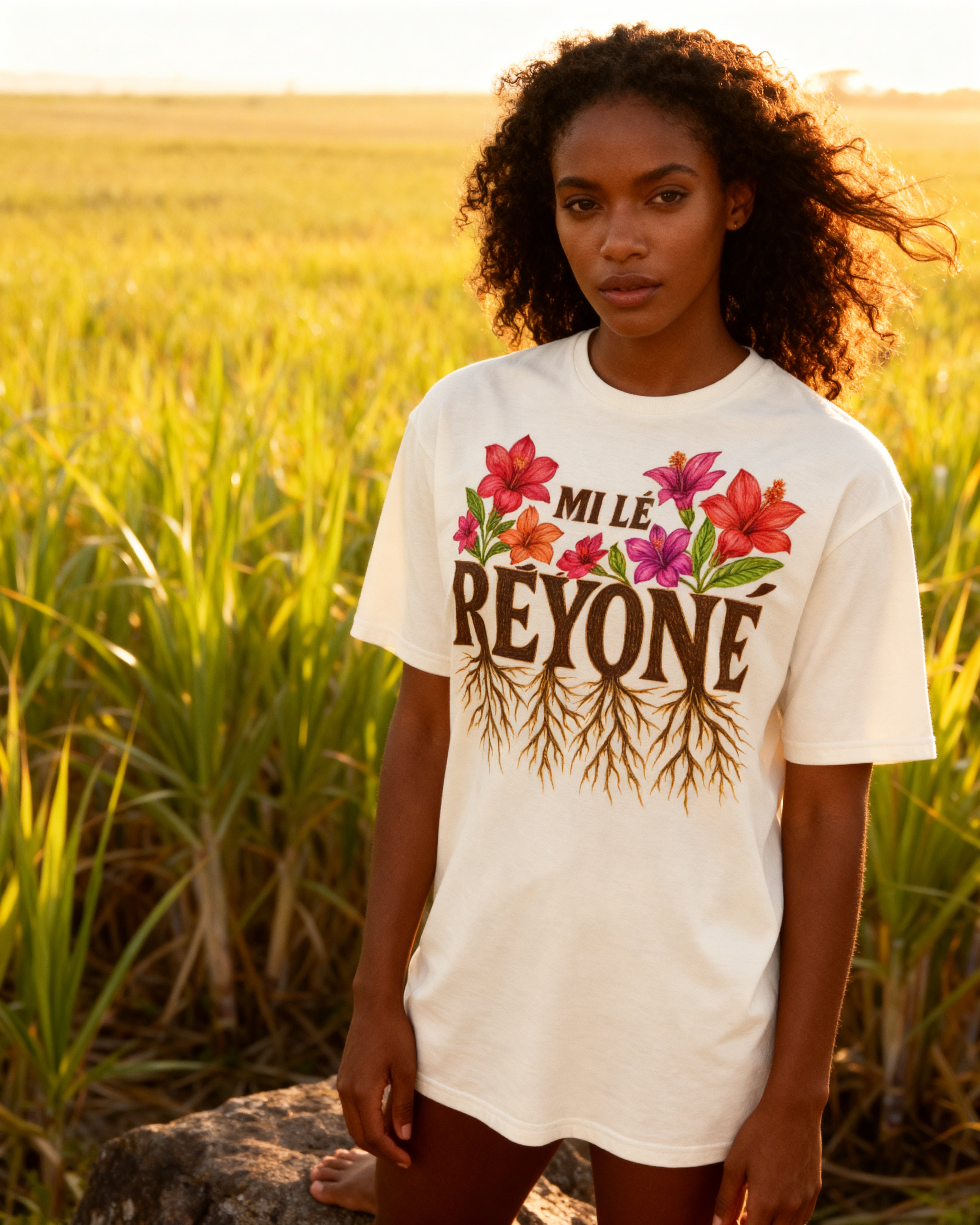 GRAN GUÈL - 100%  La Réunion - T-Shirt unisexe - "MI LÉ RÉYONÉ"