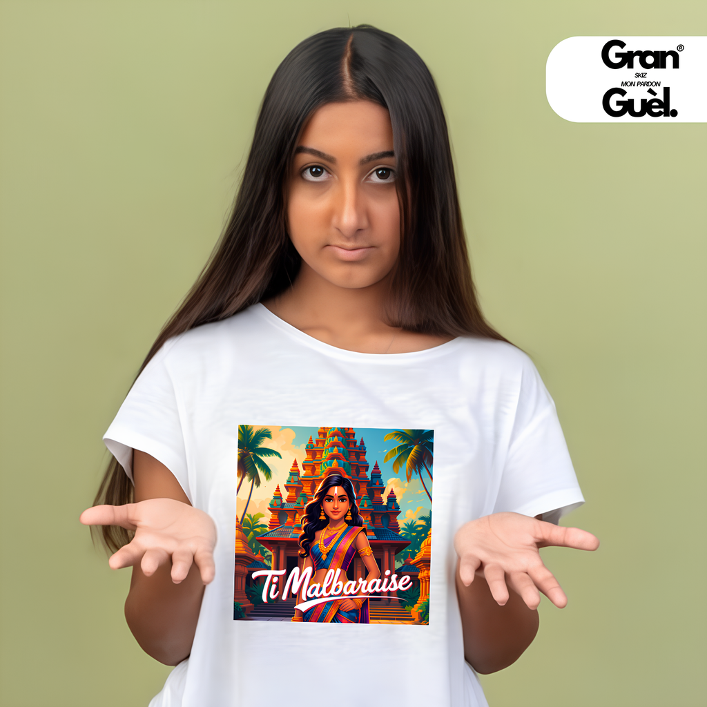 GG - 100% MALBAR - T-Shirt unisexe - Imprimé "TI MALBARAISE"