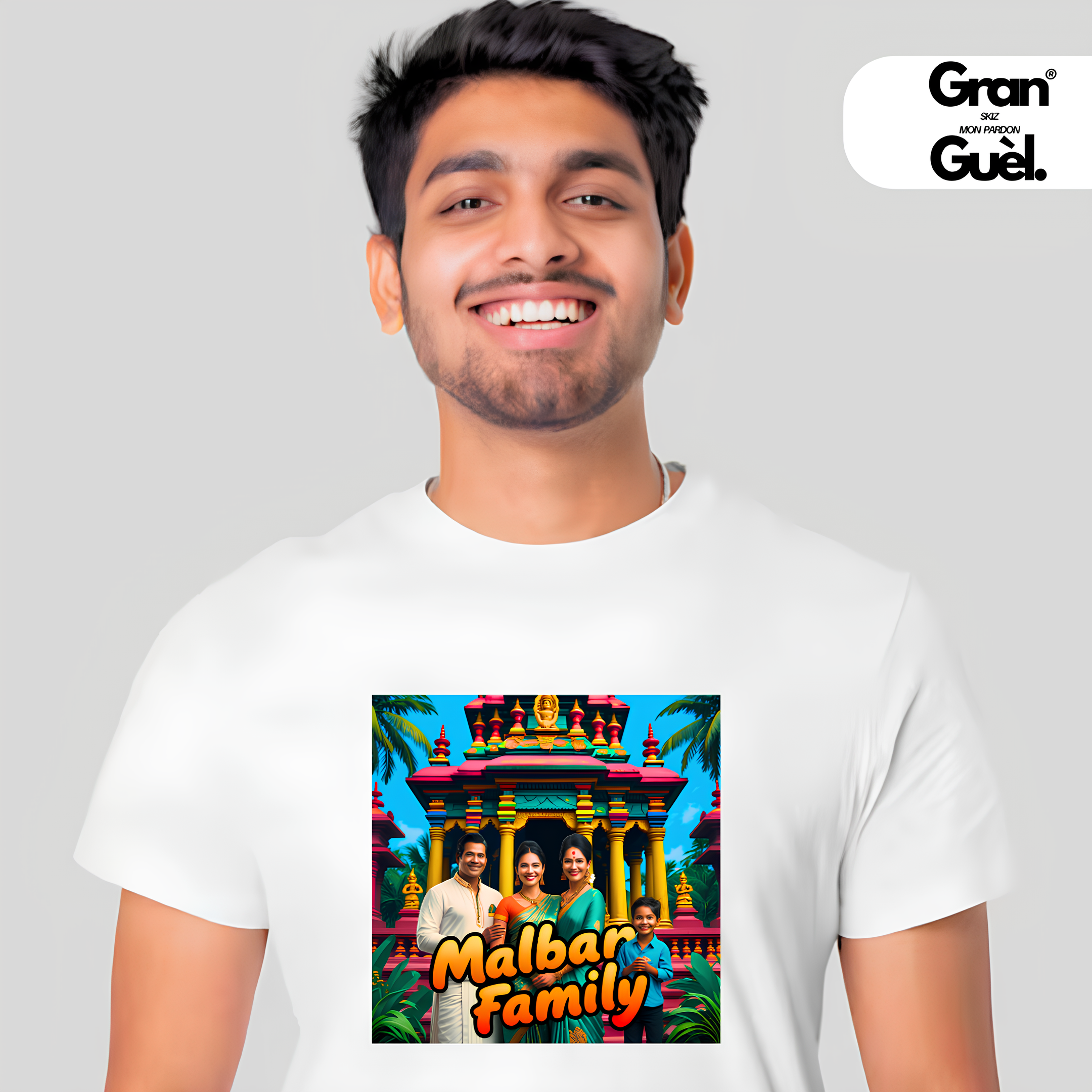 GG - 100% MALBAR - T-Shirt unisexe - Imprimé "MALBAR FAMILY"