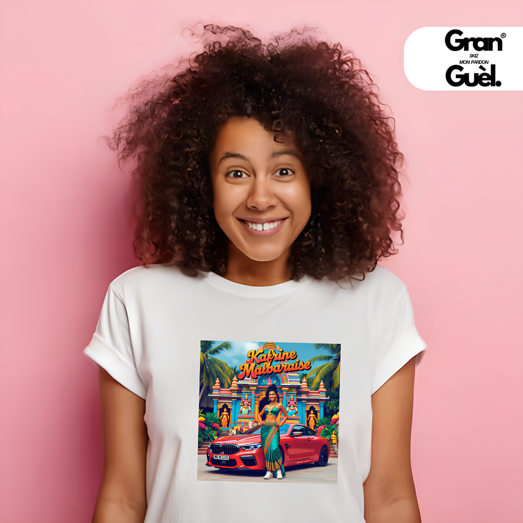 GG - 100% MALBAR - T-Shirt unisexe - Imprimé "KAFRINE MALBARAISE"