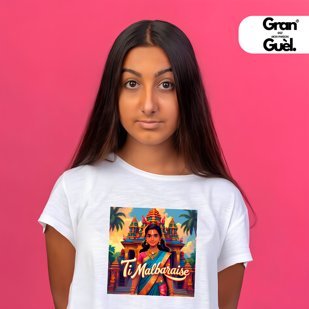 GG - 100% MALBAR - T-Shirt unisexe - Imprimé "TI MALBARAISE"