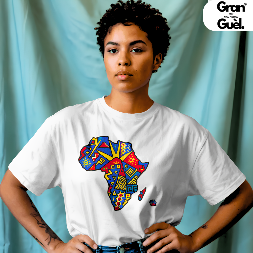 GG - 100%  La Réunion - T-Shirt unisexe - Imprimé "AFRICA"