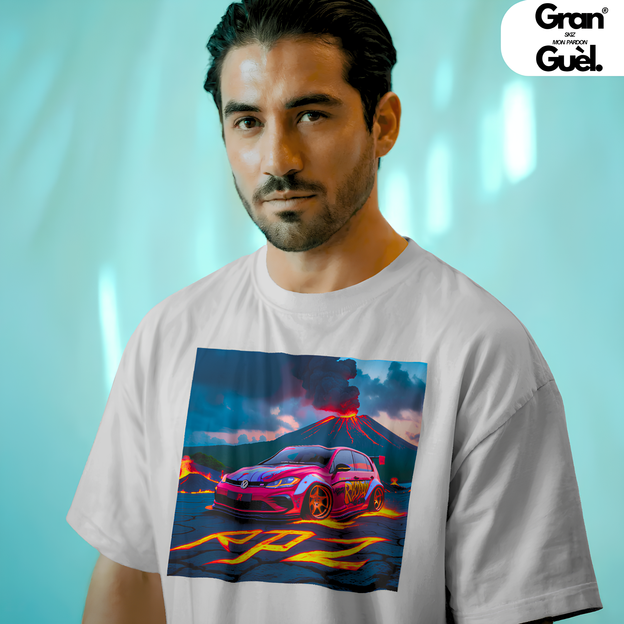 GG - LOTO ADDICT 974 - T-Shirt unisexe - Imprimé "GOLF RPZ"