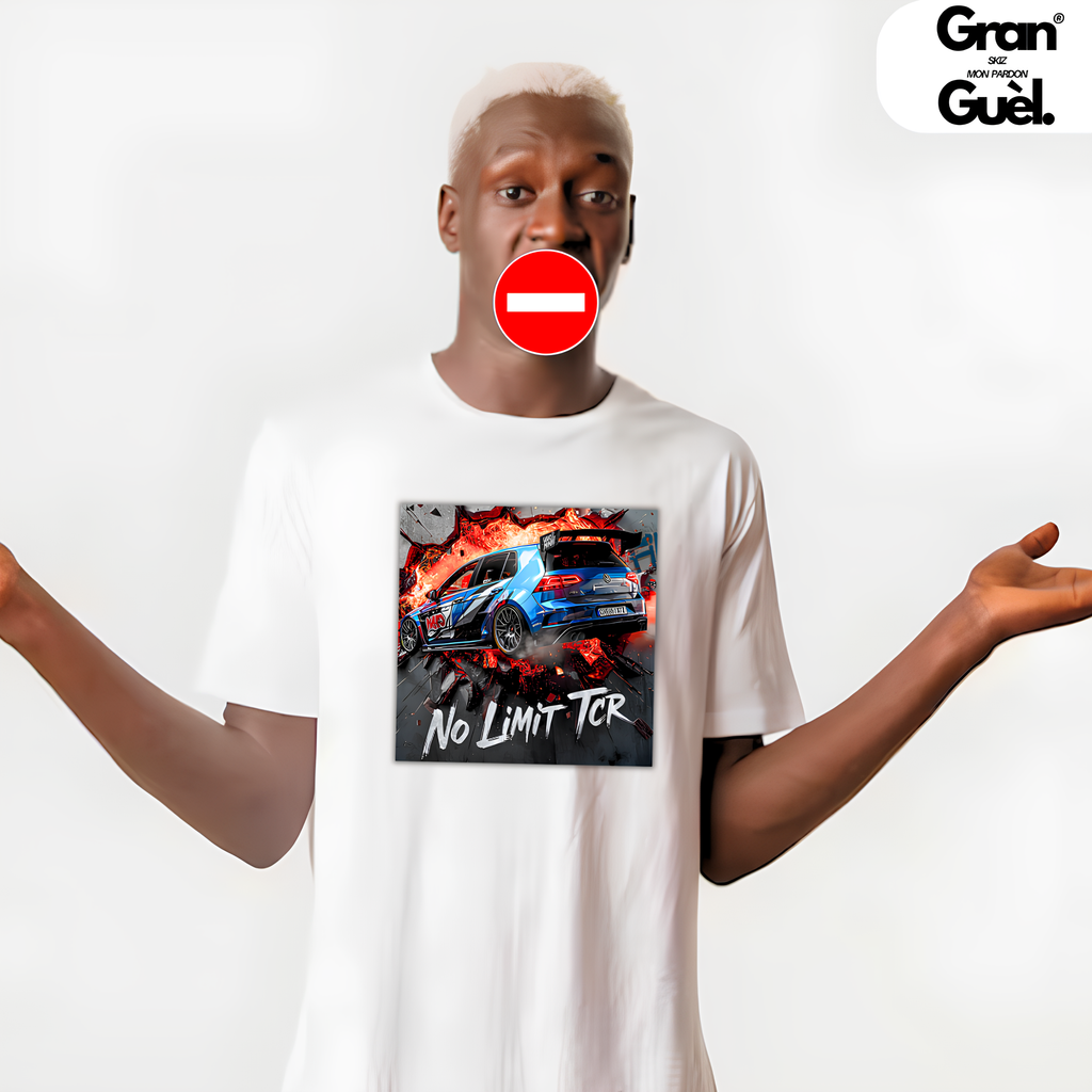 GG - LOTO ADDICT 974 - T-Shirt unisexe - Imprimé "NO LIMIT TCR"