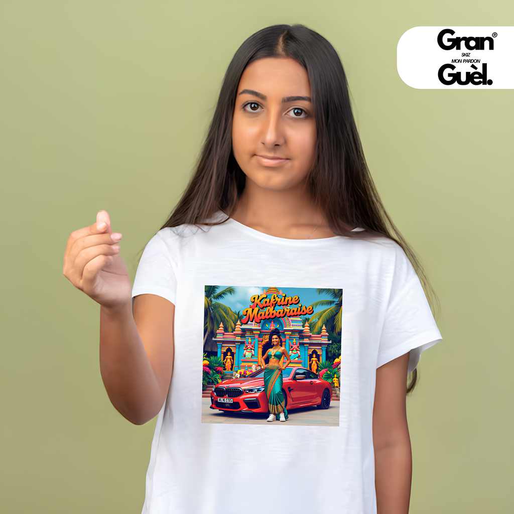 GG - 100% MALBAR - T-Shirt unisexe - Imprimé "KAFRINE MALBARAISE"