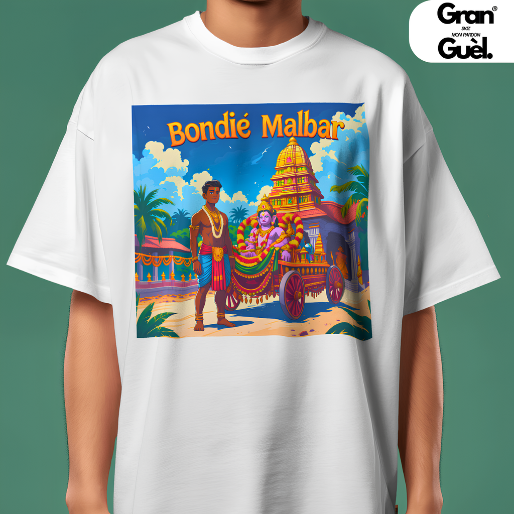 GG - 100% MALBAR - T-Shirt unisexe - Imprimé "BONDIÉ MALBAR"