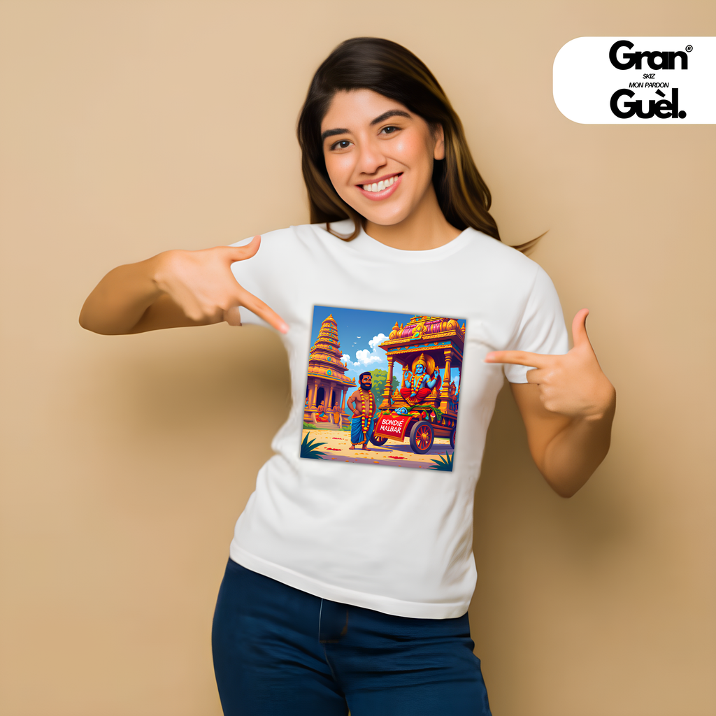 GG - 100% MALBAR - T-Shirt unisexe - Imprimé "BONDIÉ MALBAR"
