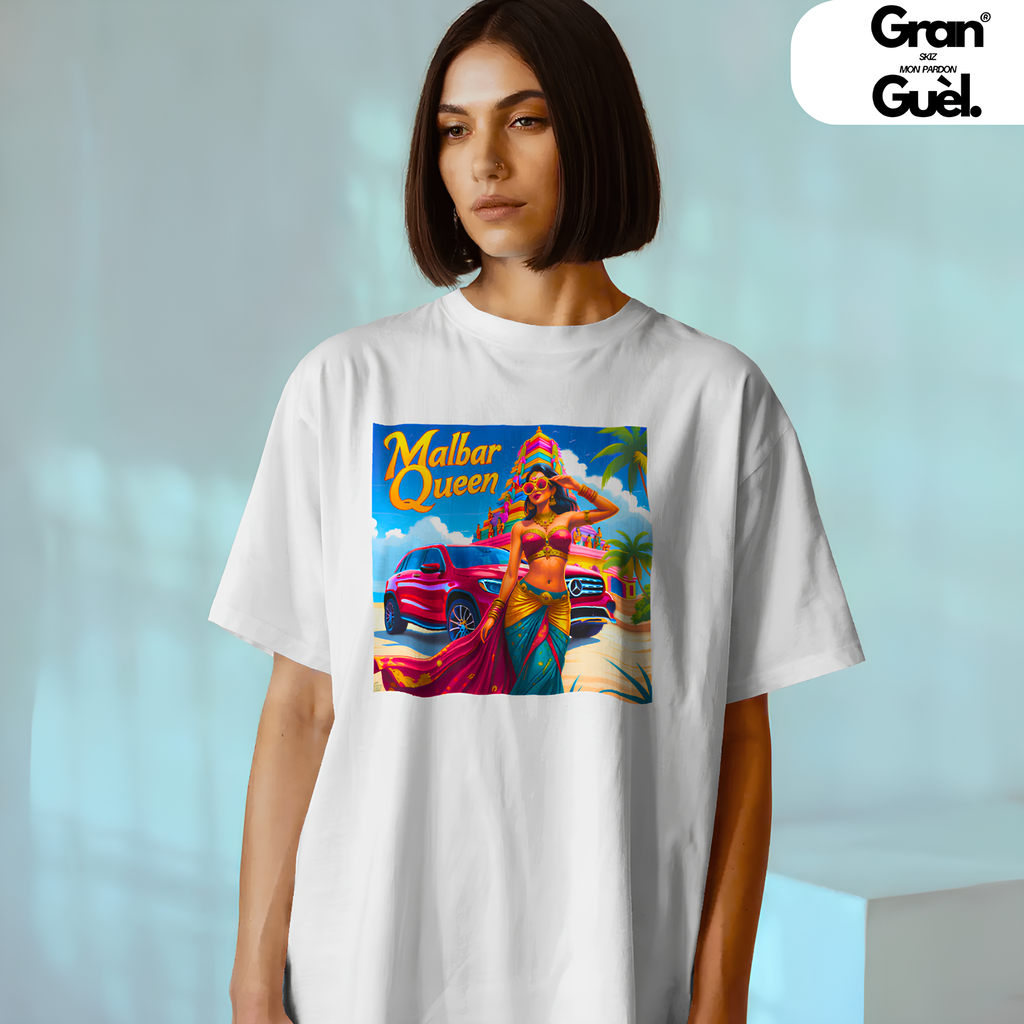 GG - 100% MALBAR - T-Shirt unisexe - Imprimé "MALBAR QUEEN"